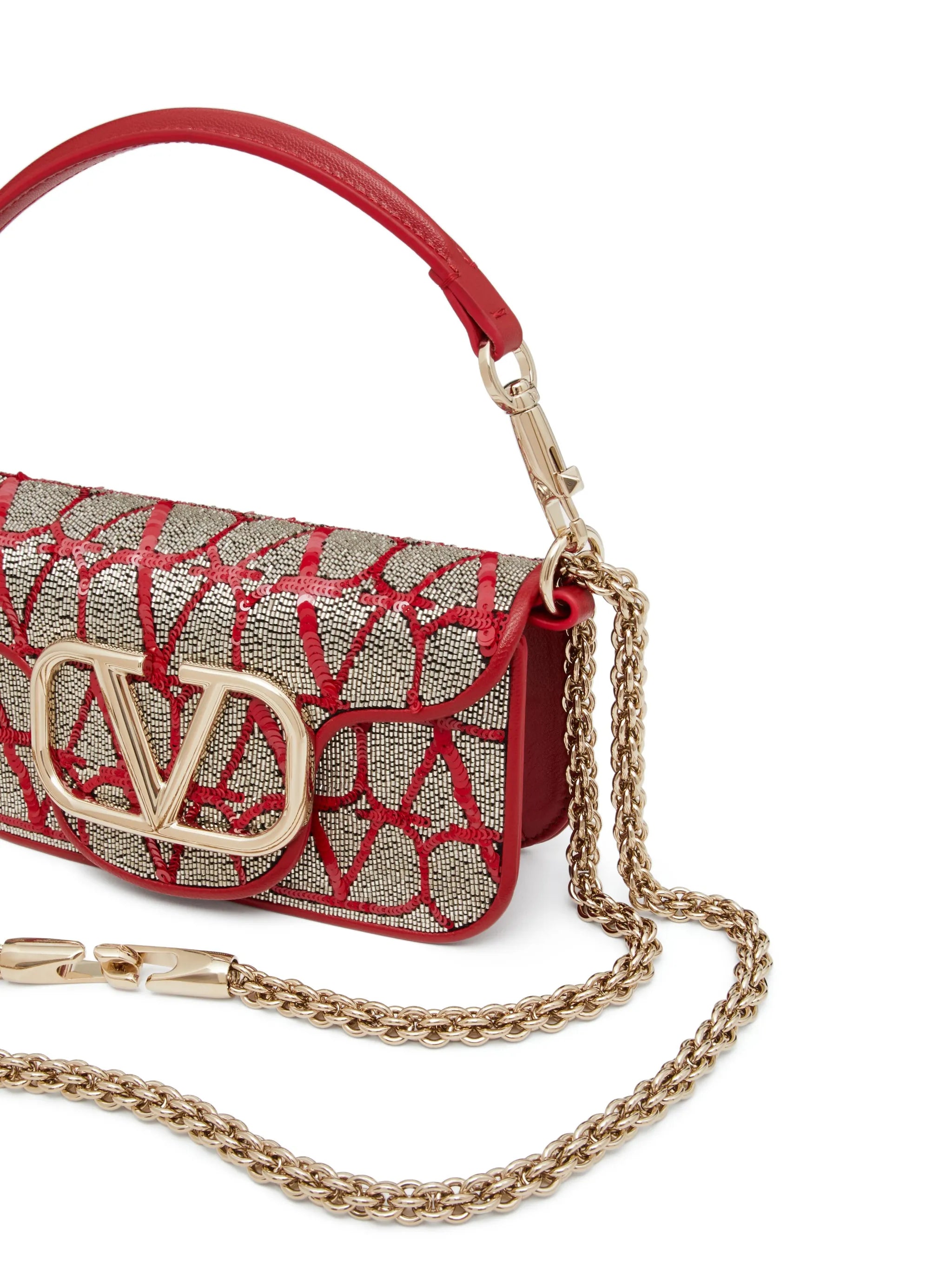 VLogo embellished tote bag