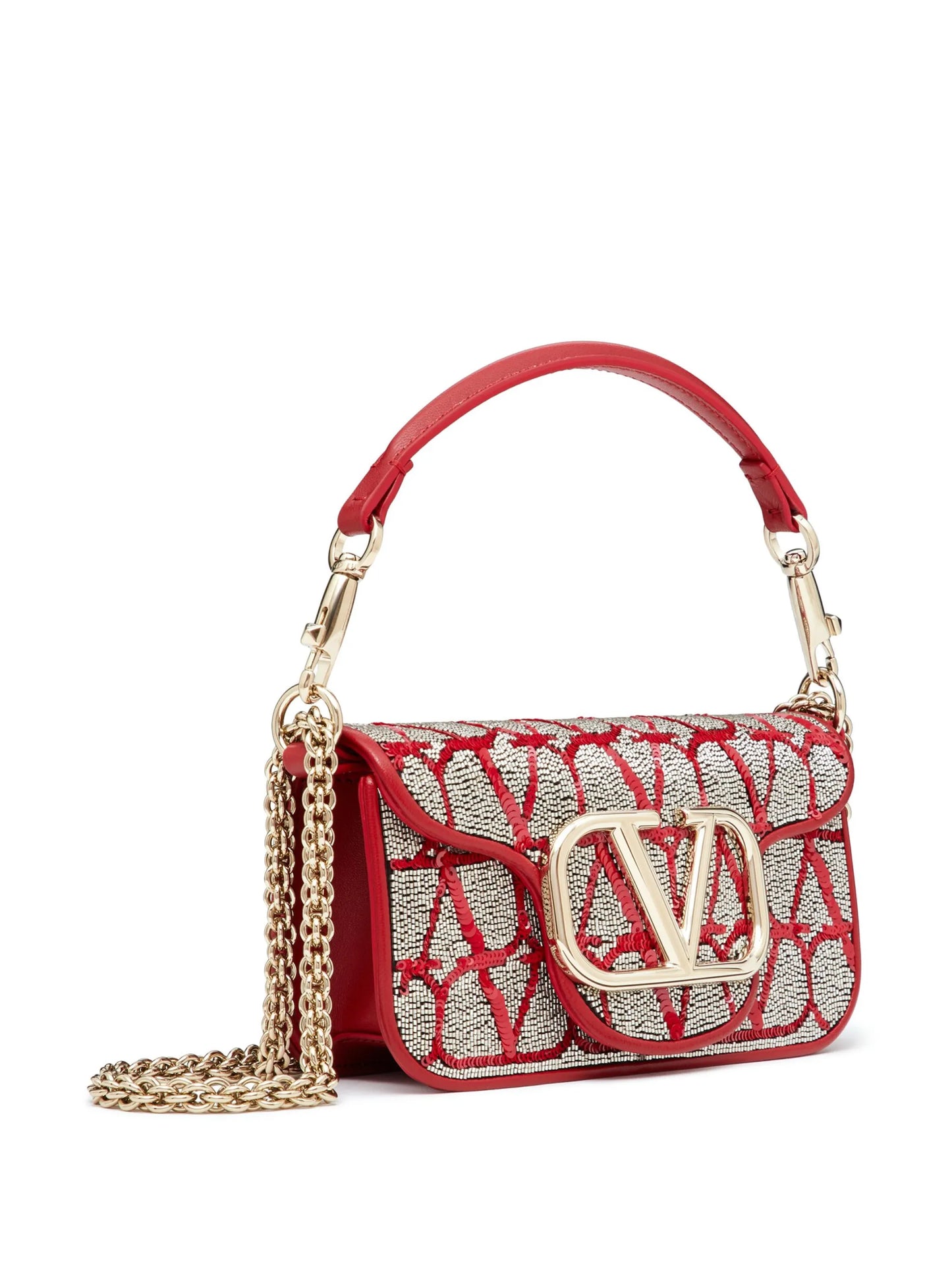 VLogo embellished tote bag