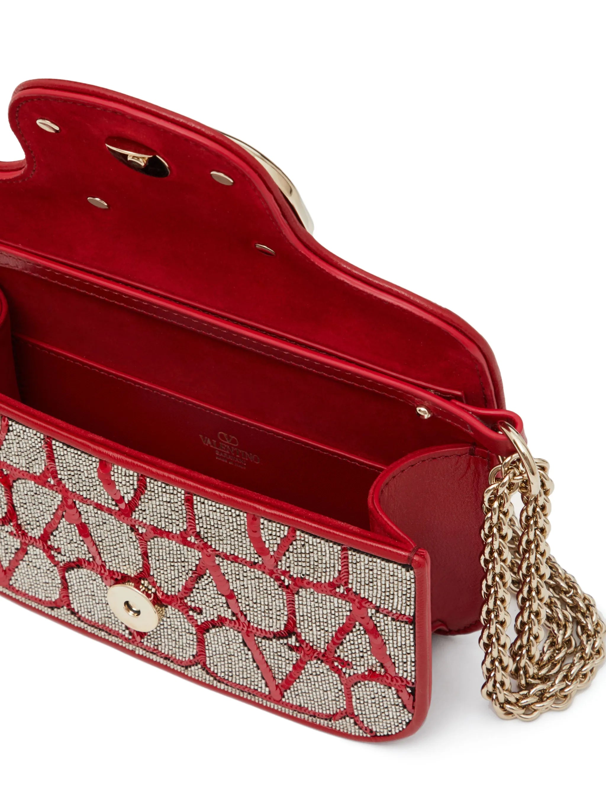 VLogo embellished tote bag