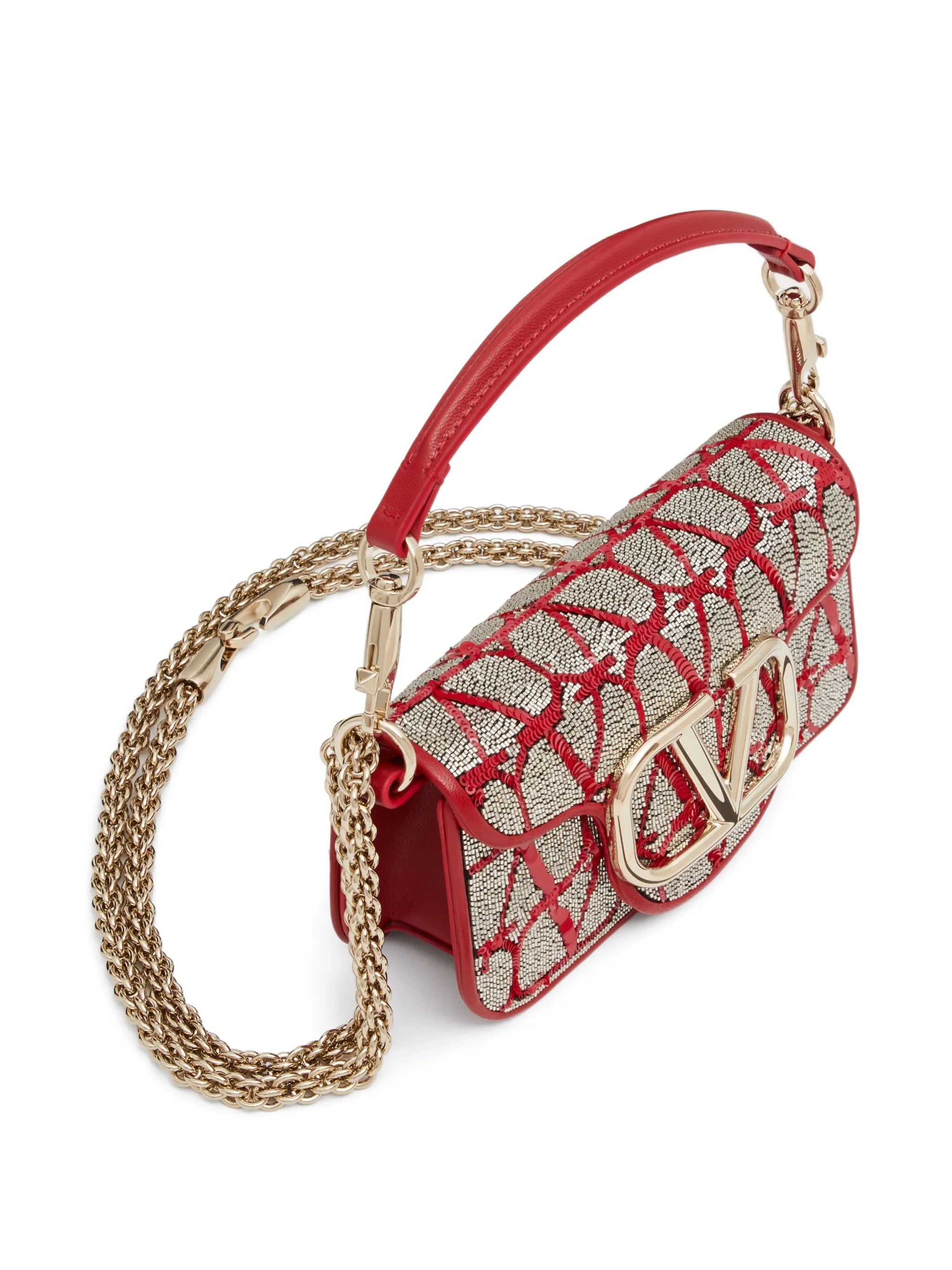 VLogo embellished tote bag