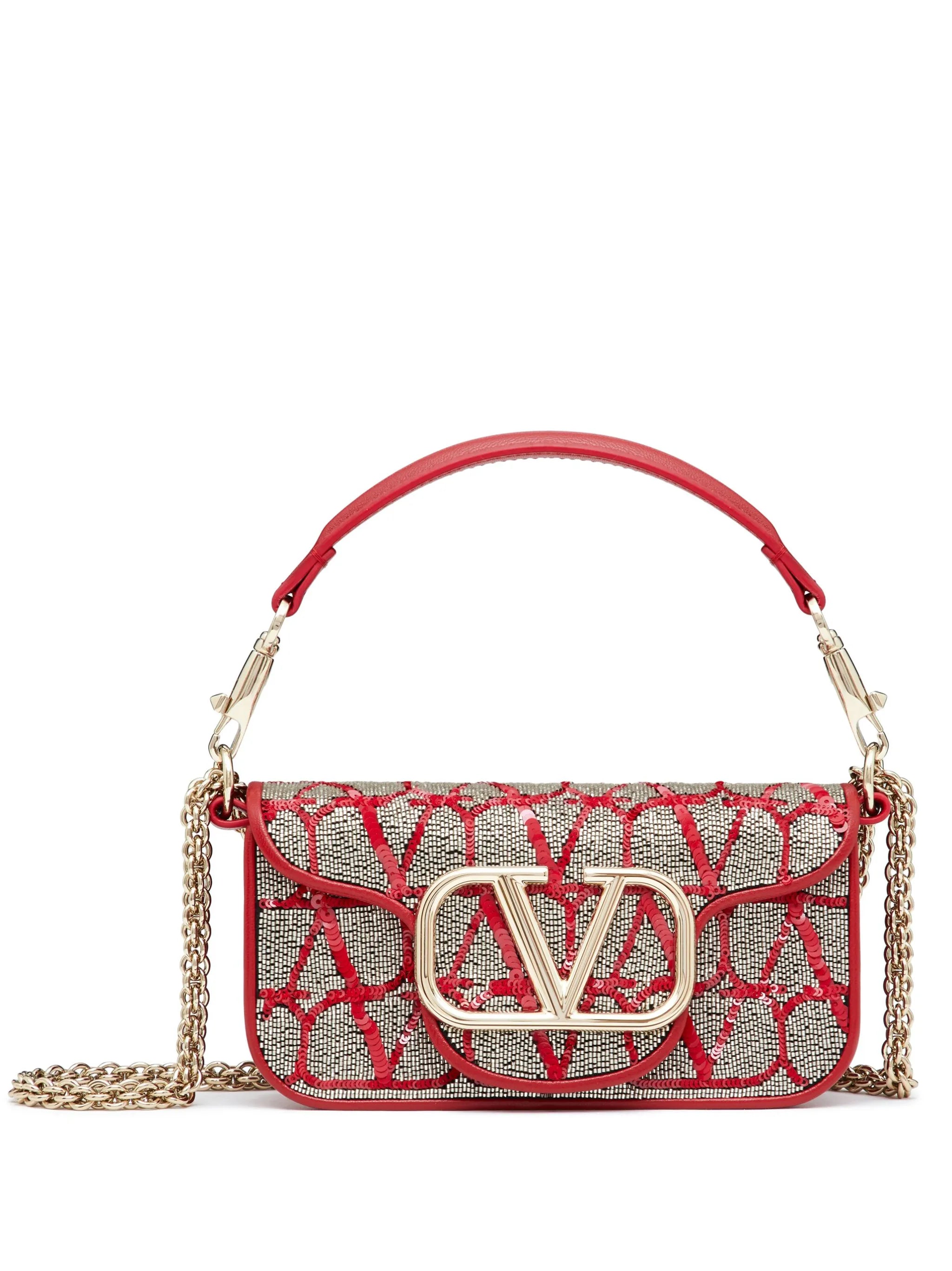 VLogo embellished tote bag