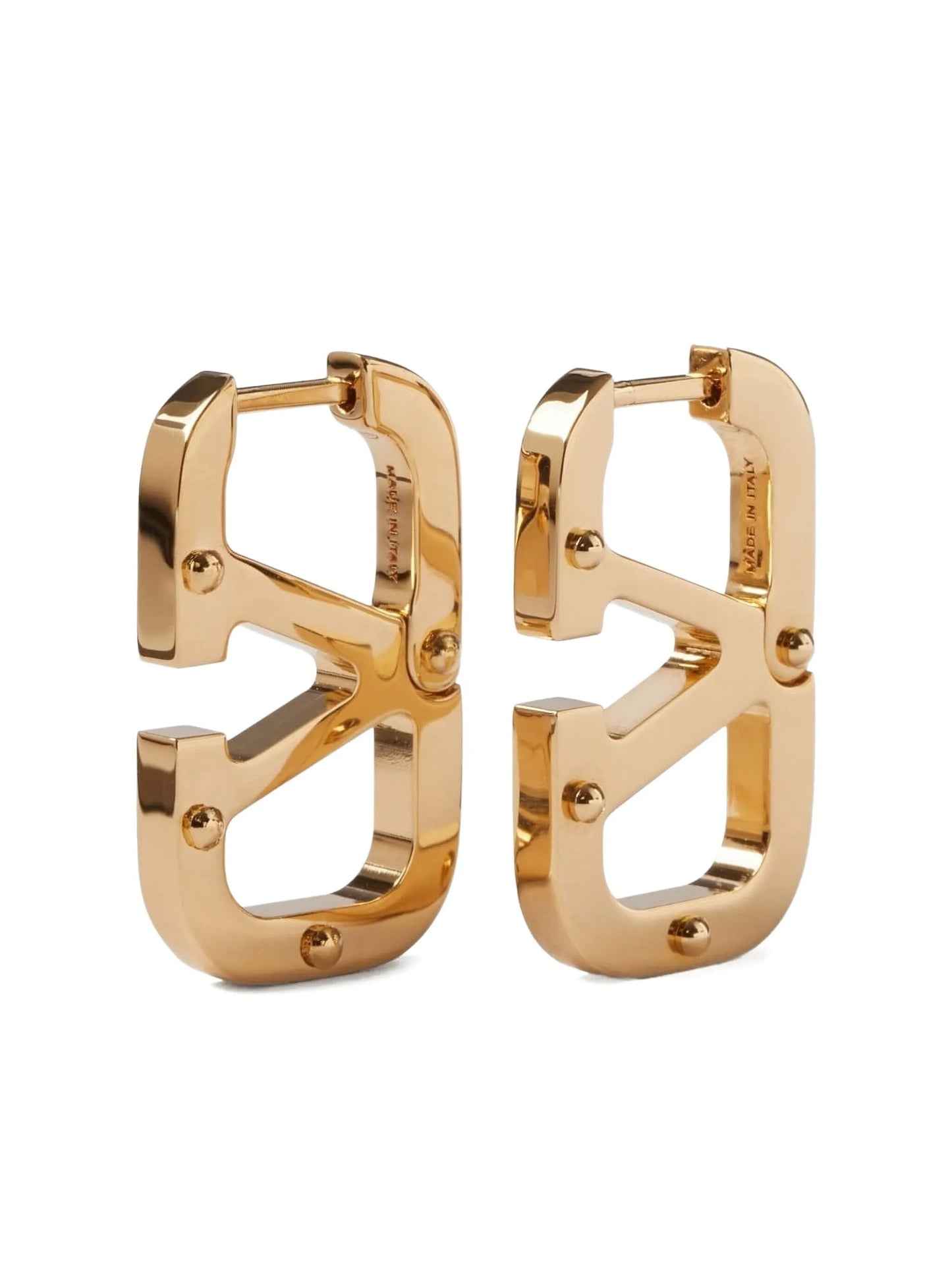 VLogo hoop earrings