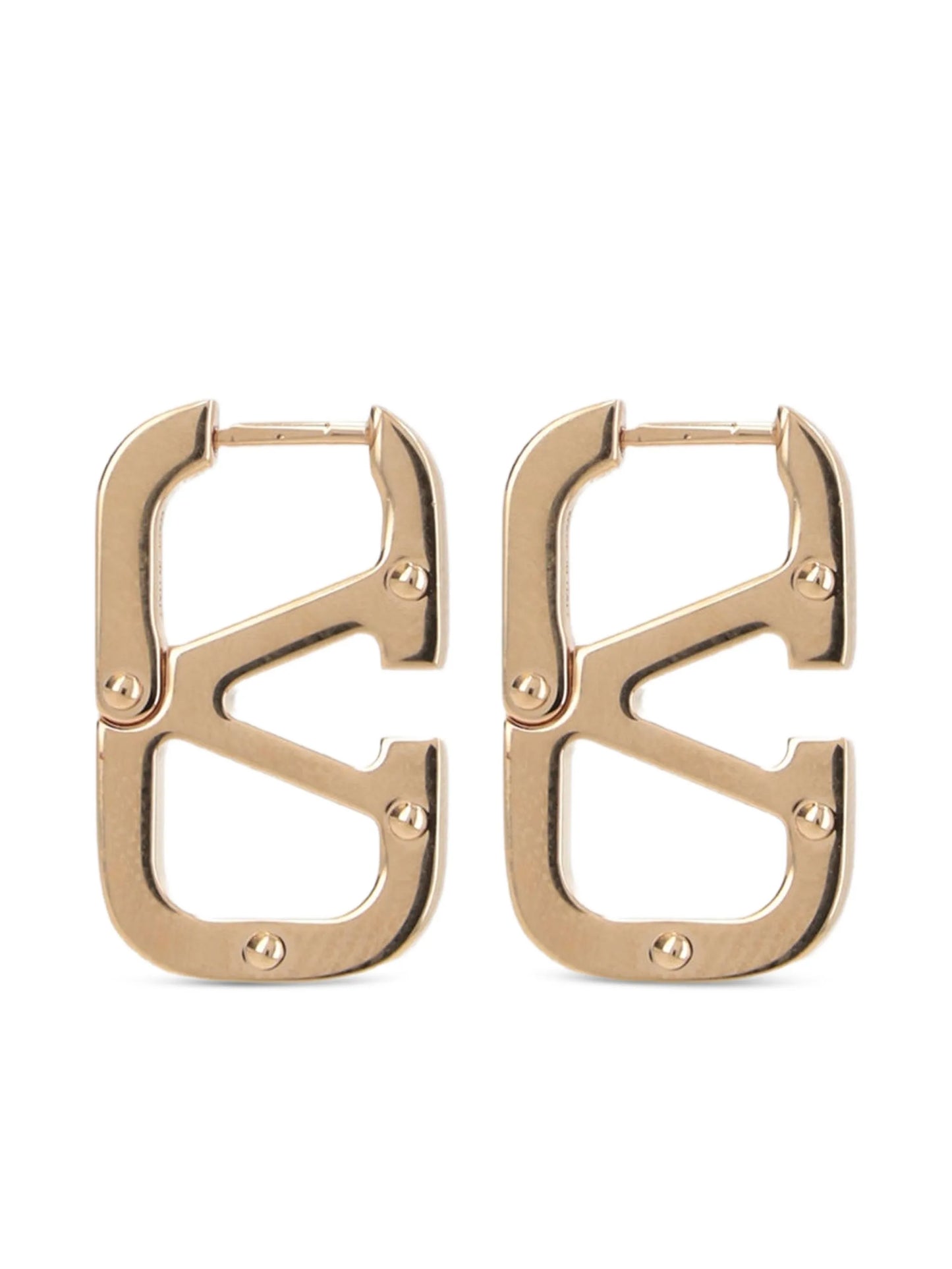 VLogo hoop earrings