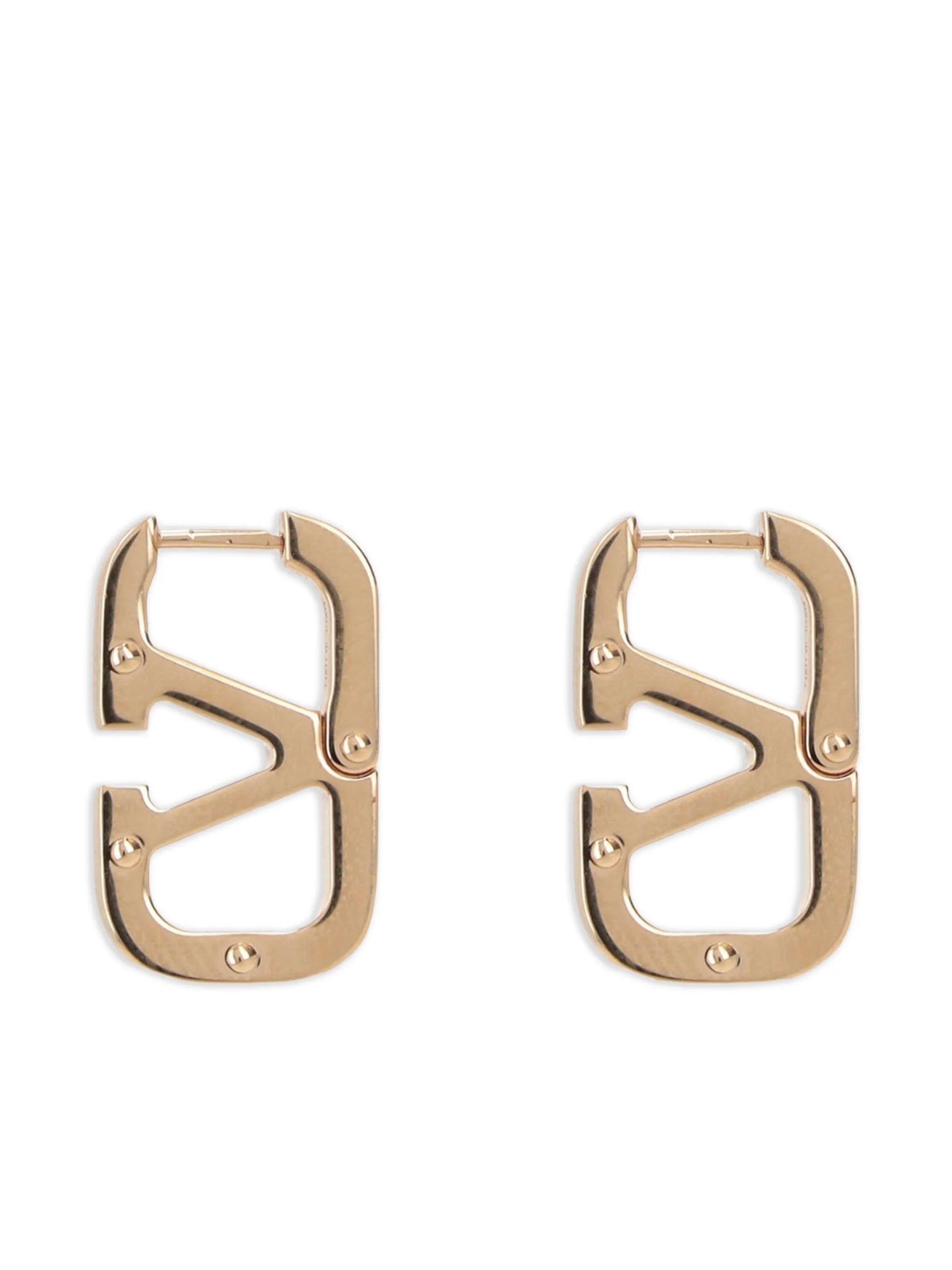 VLogo hoop earrings
