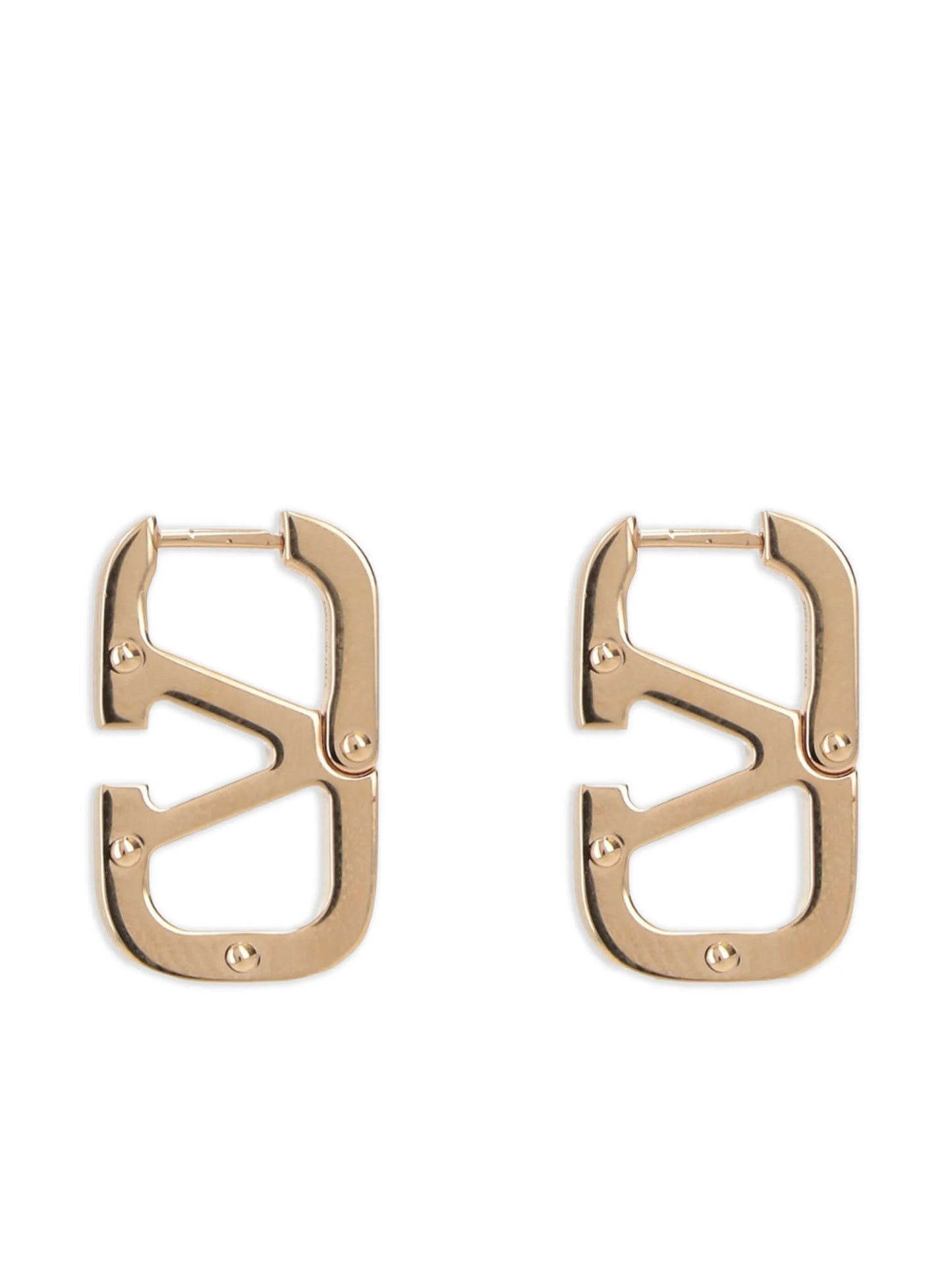 VLogo hoop earrings