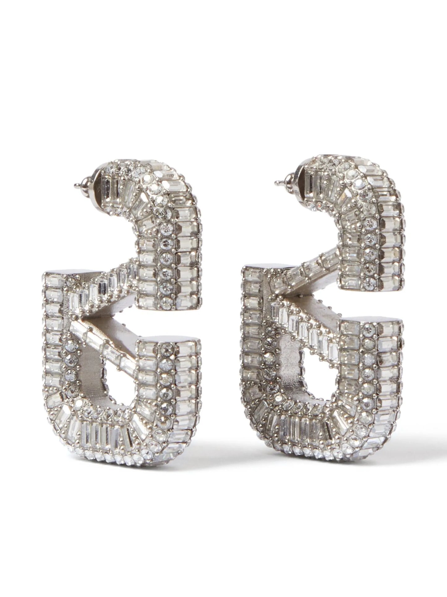 VLogo Signature crystal-embellished earrings