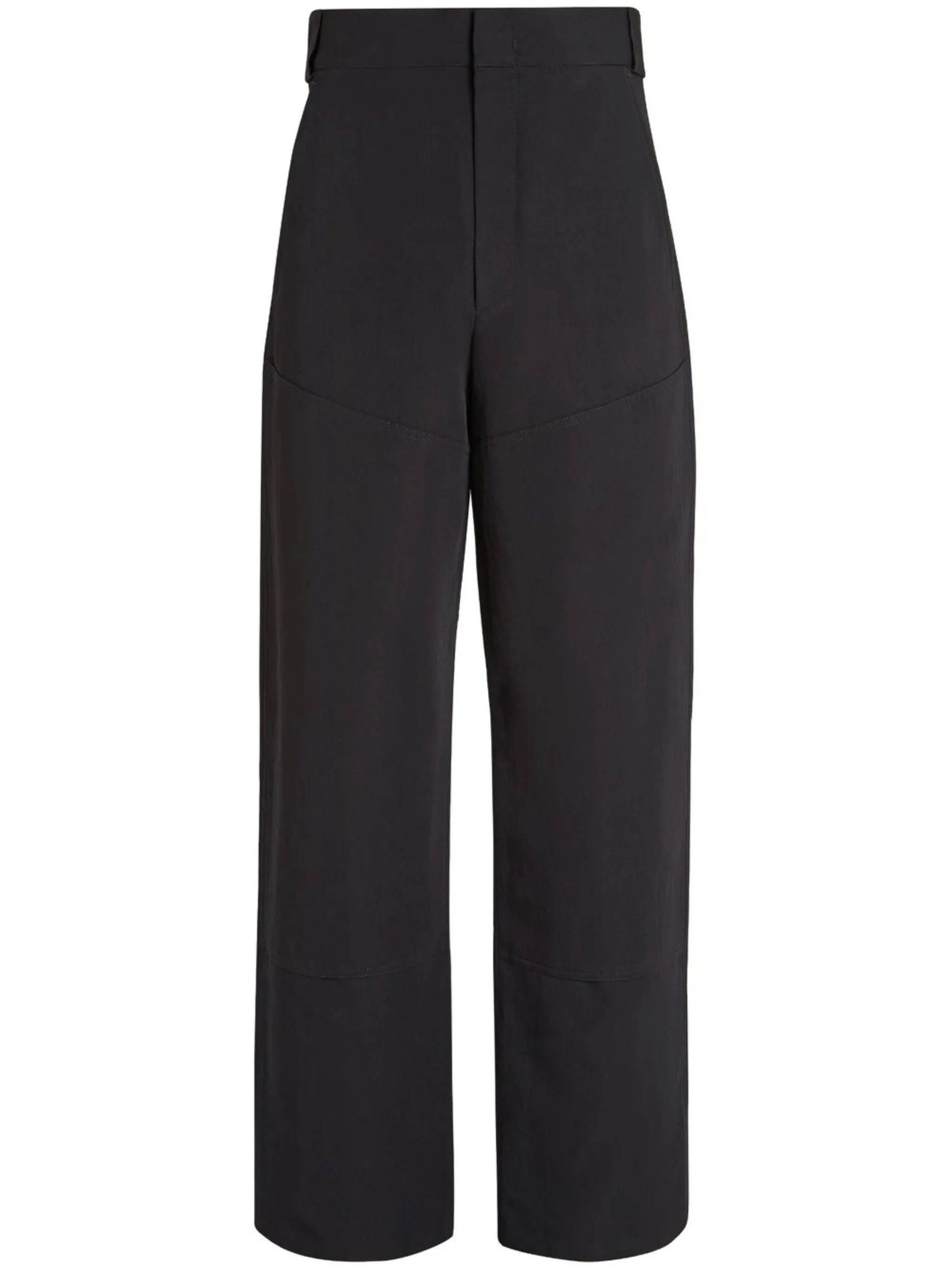 Pure Wool straight-leg trousers