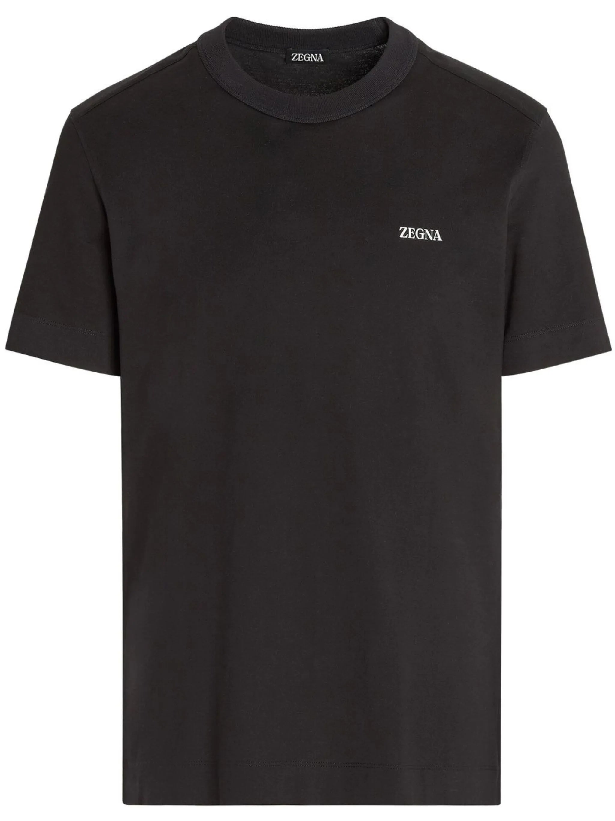 black cotton T-shirt
