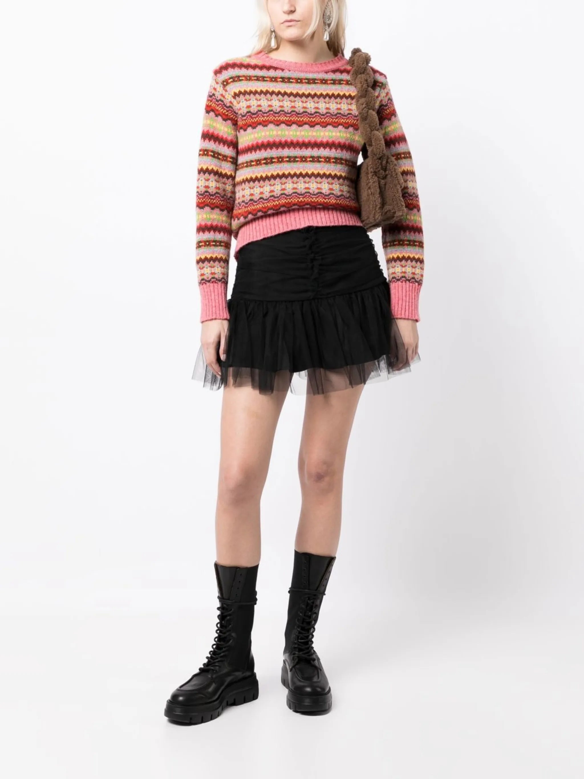 tulle mini skirt