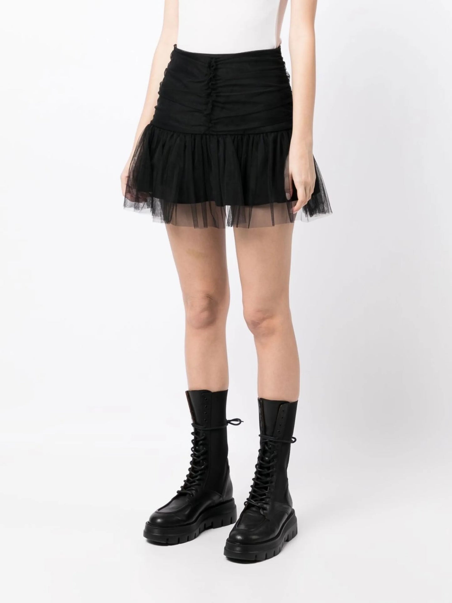 tulle mini skirt