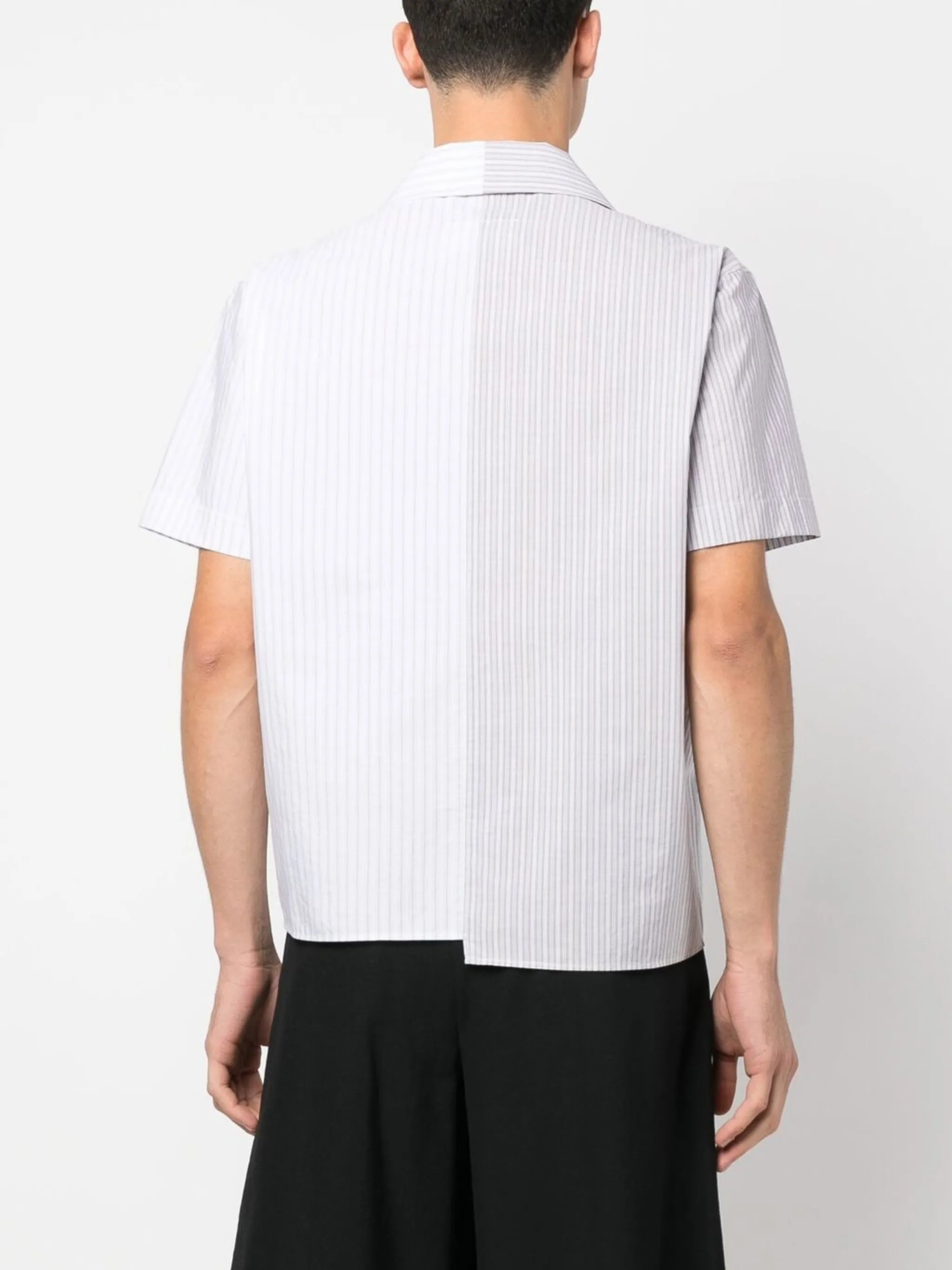 short-sleeve striped shirt