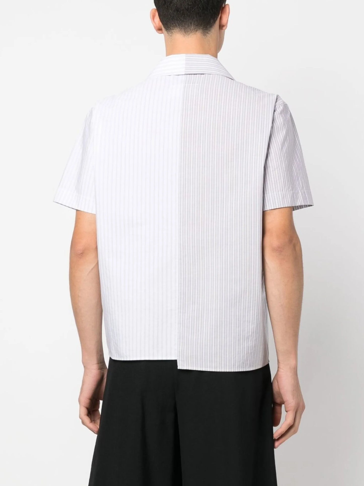 short-sleeve striped shirt
