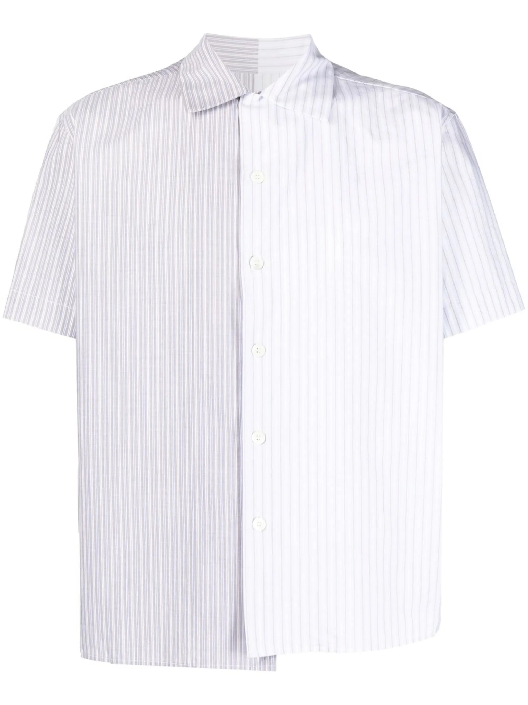 short-sleeve striped shirt