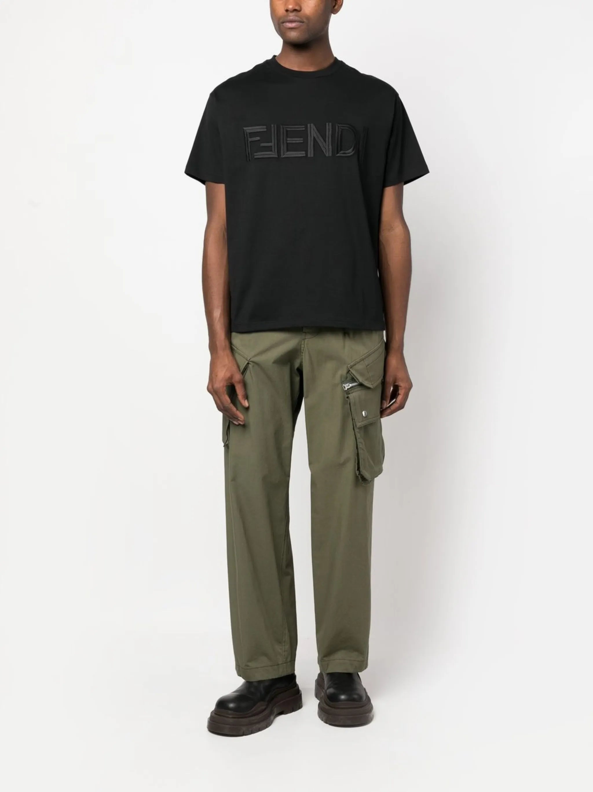 embroidered-logo cotton T-shirt