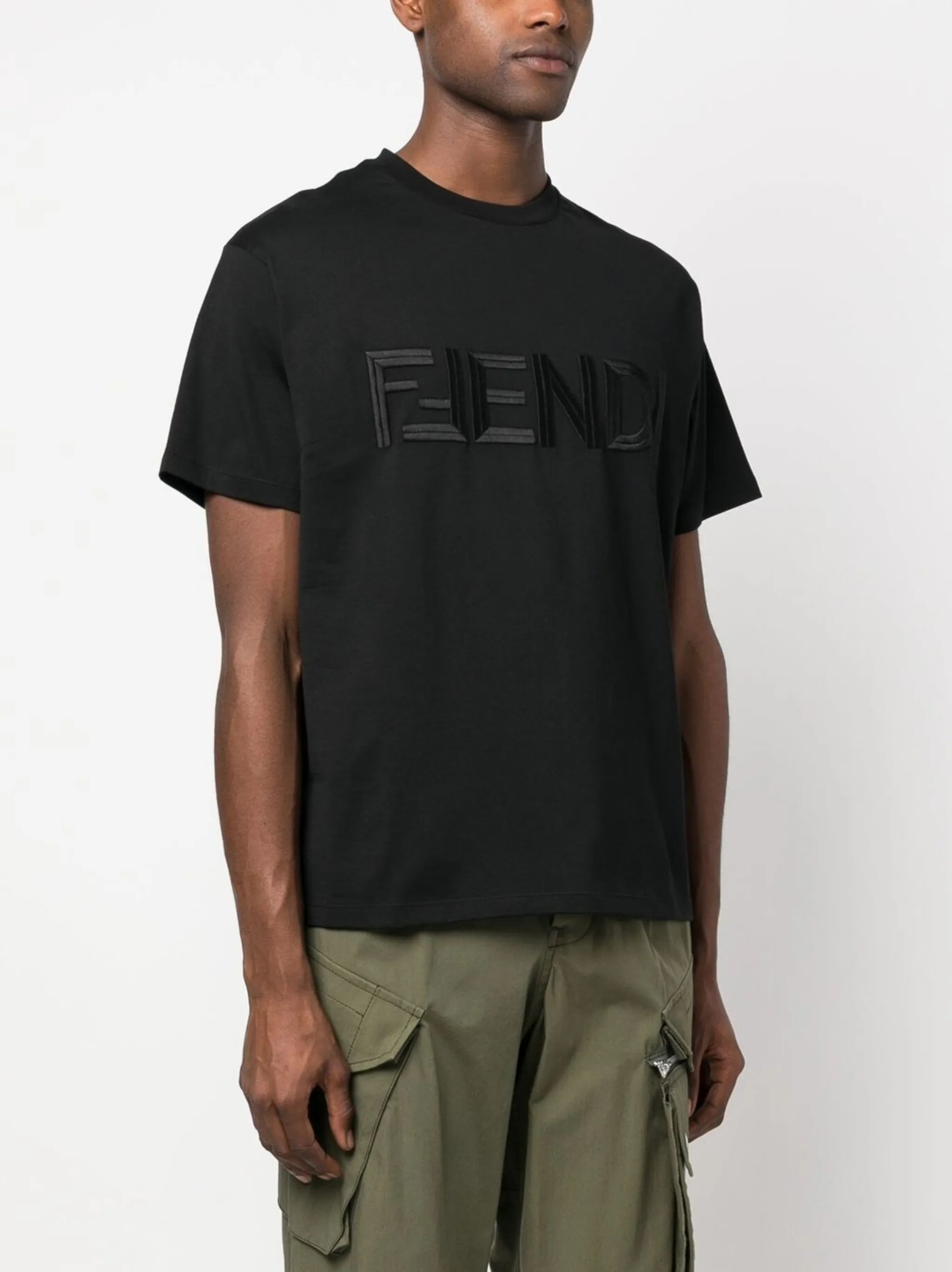 embroidered-logo cotton T-shirt