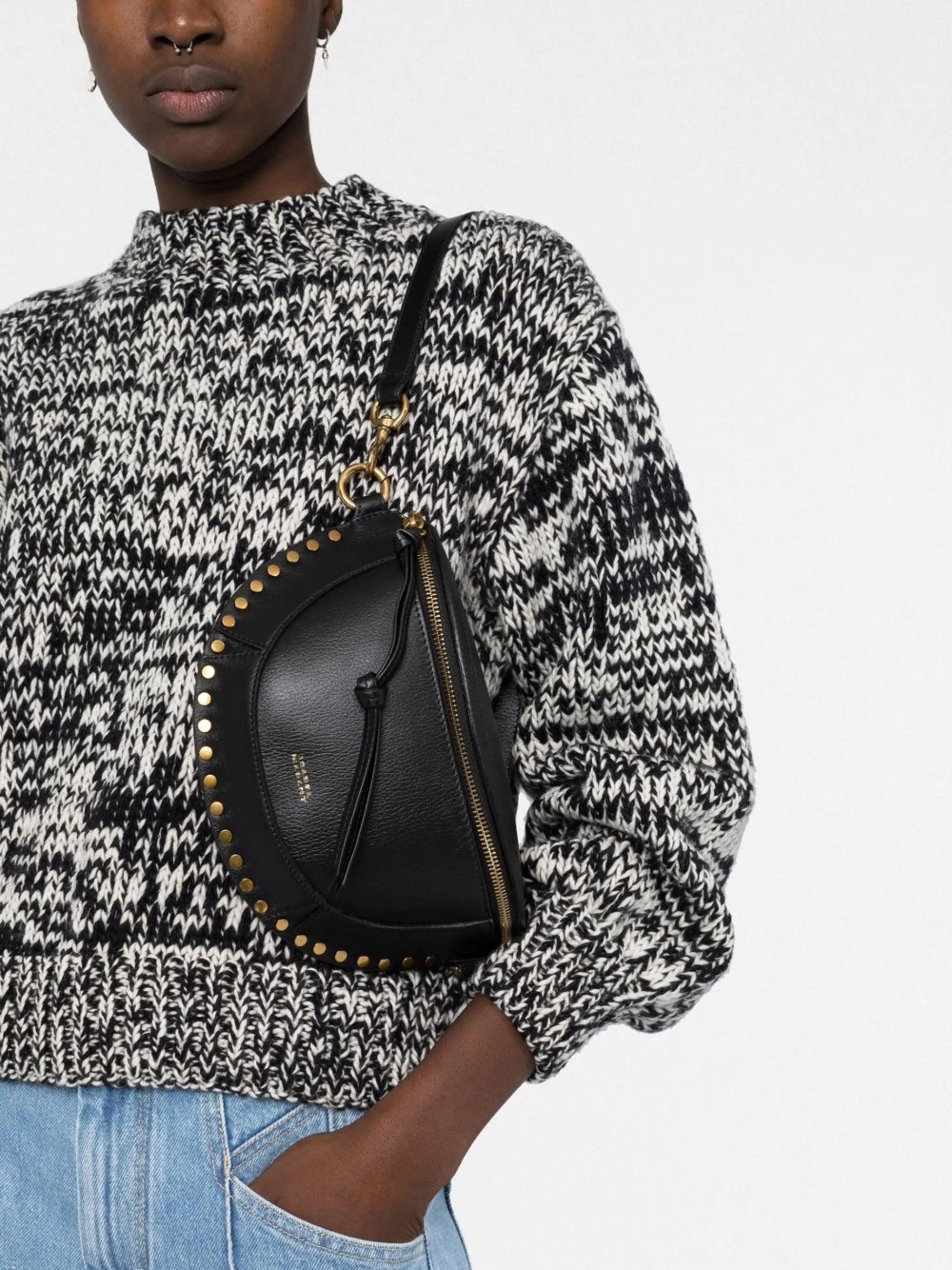 Skano grained-leather shoulder bag