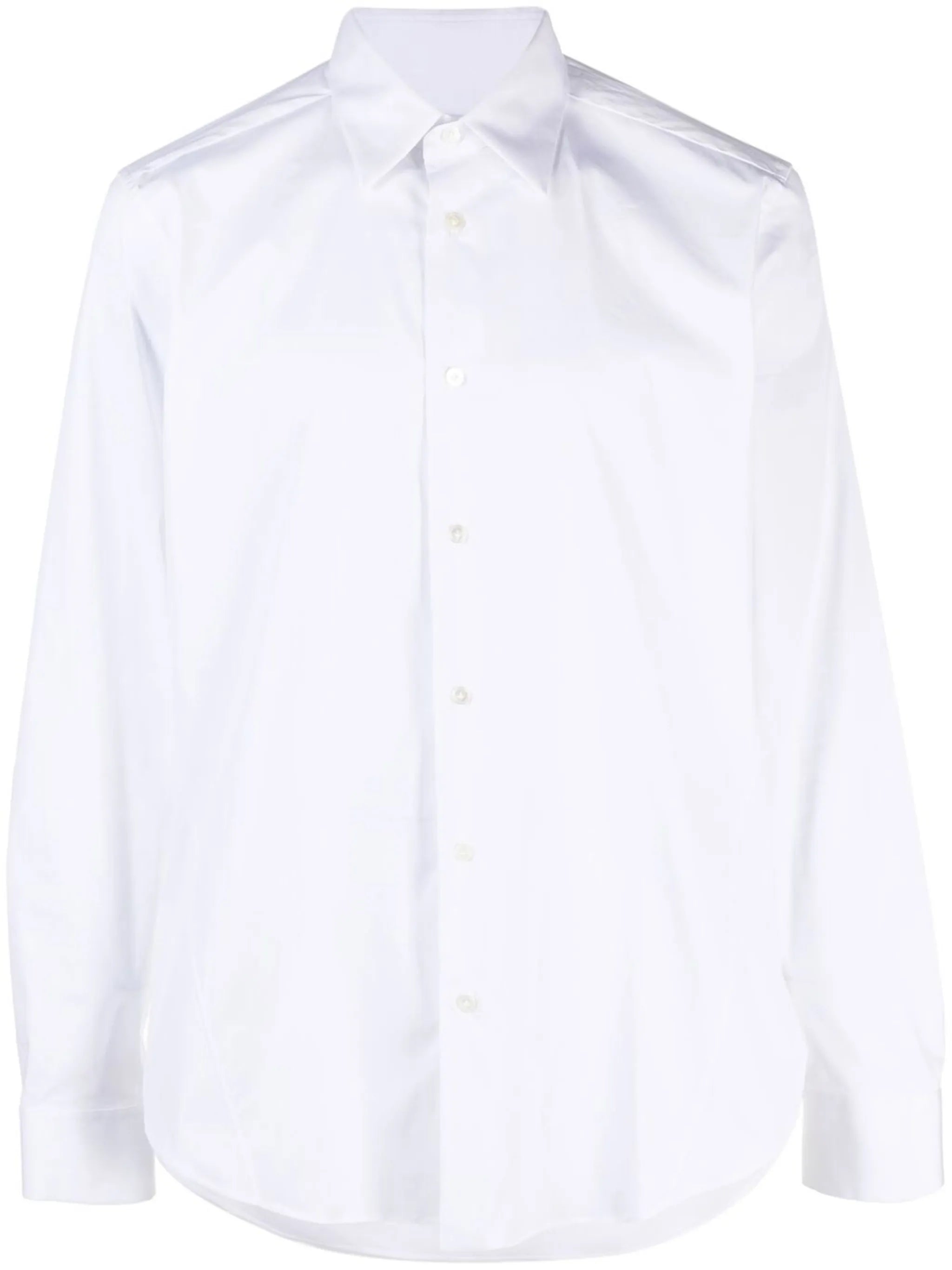 long-sleeve slim-cut shirt