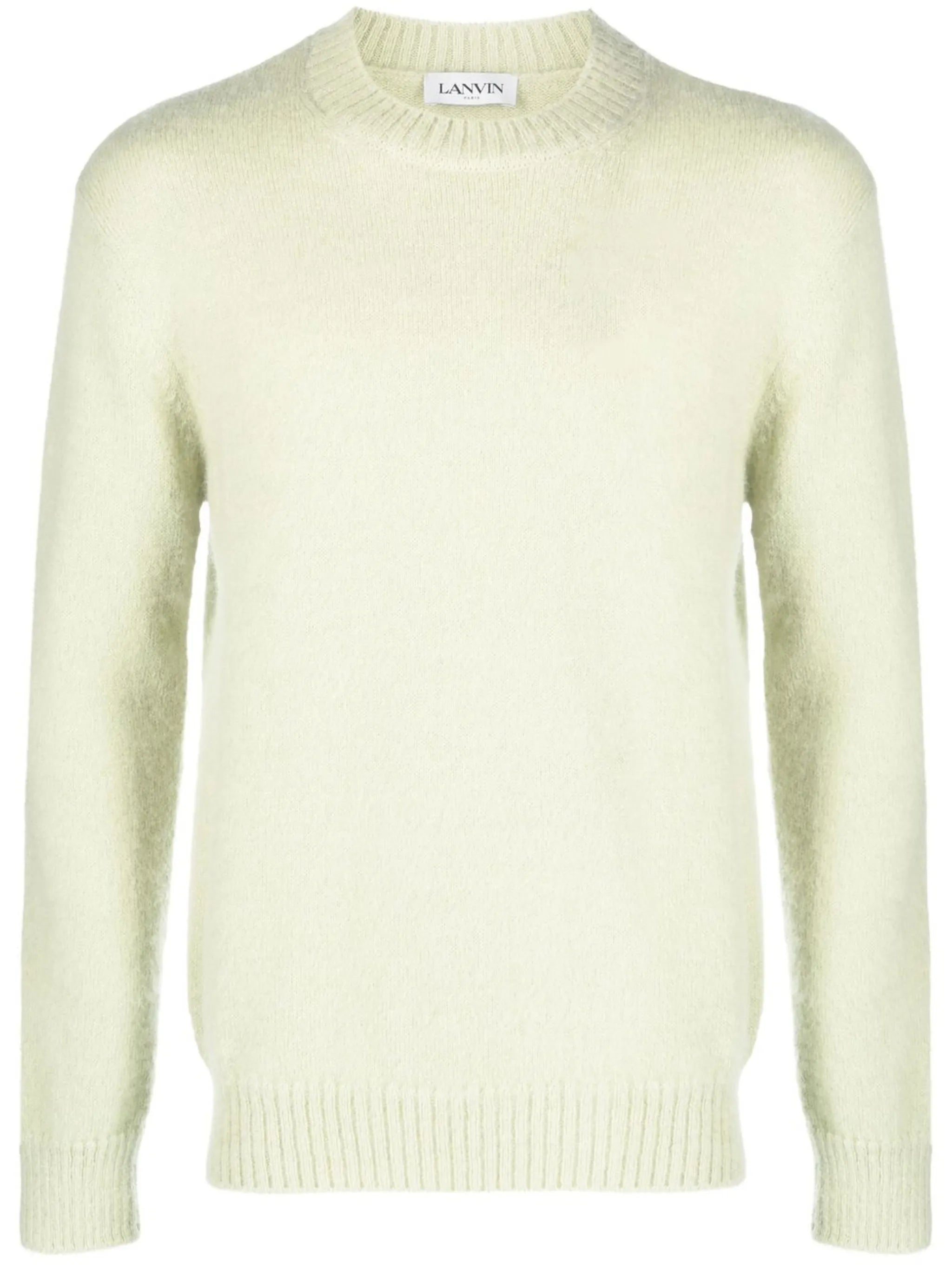 crew-neck brushed jumper