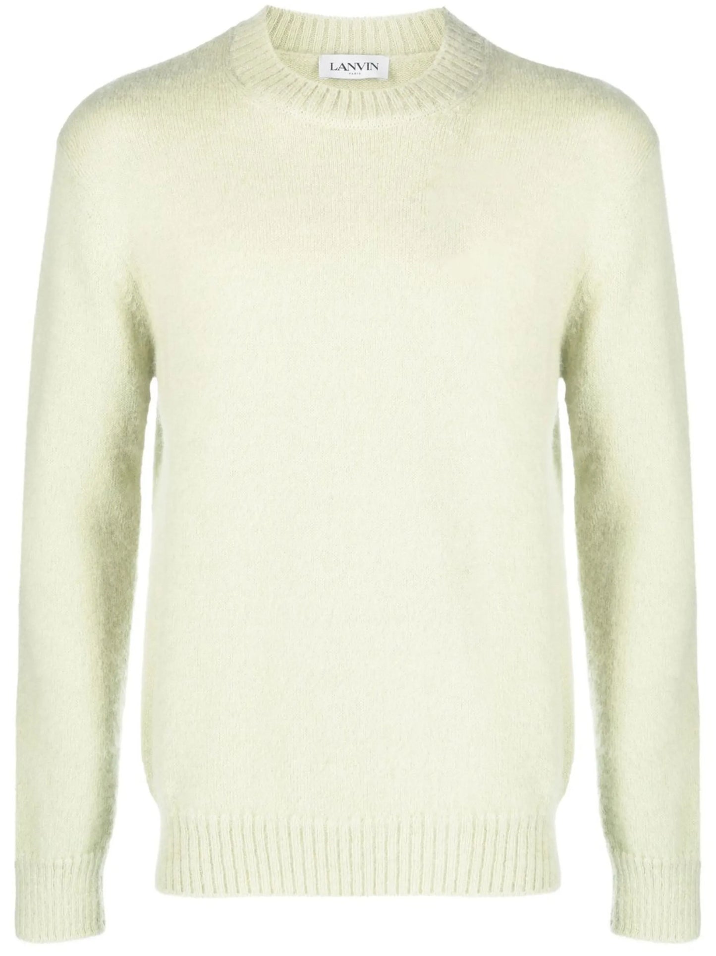 crew-neck brushed jumper