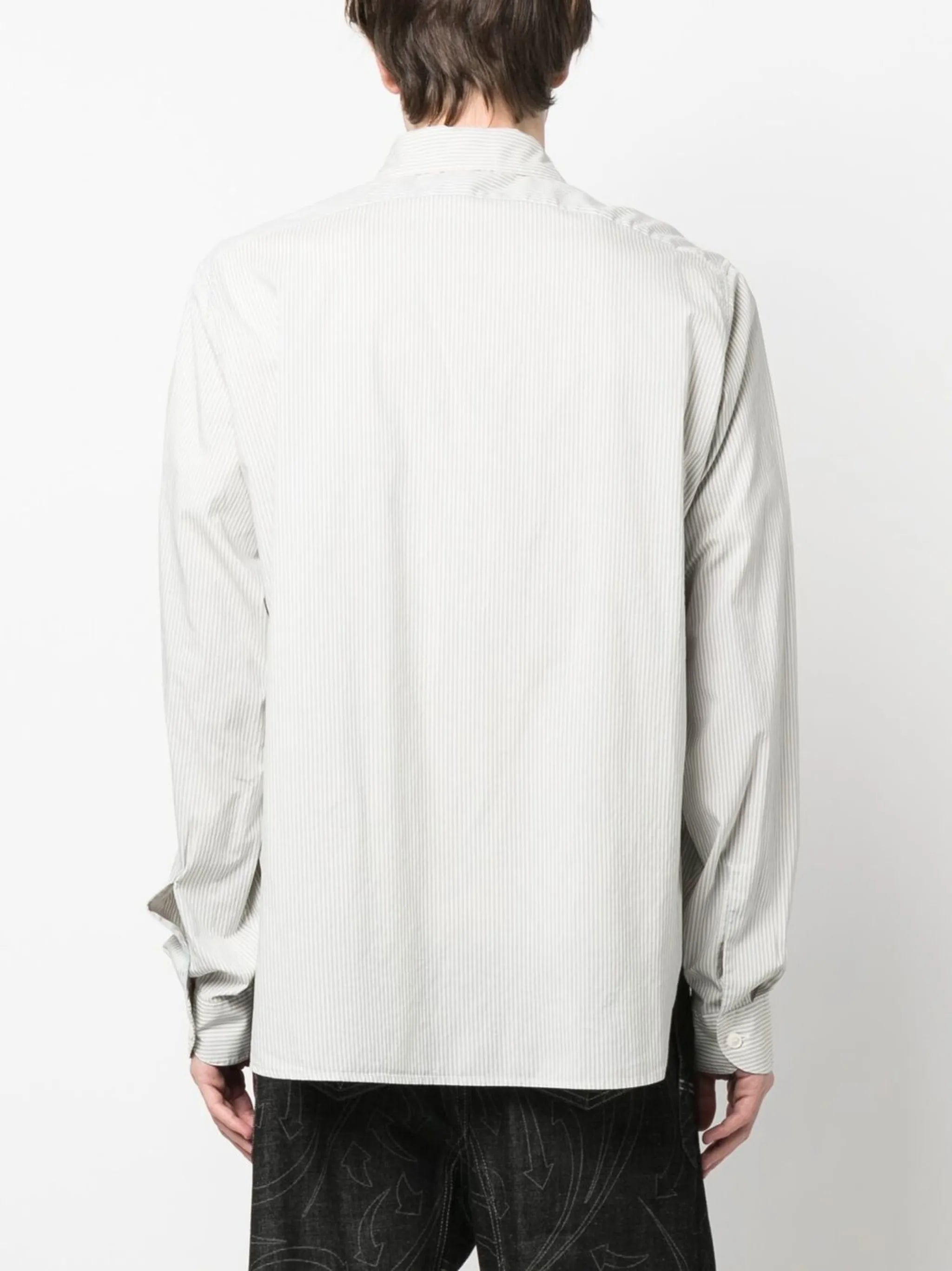striped long-sleeve shirt