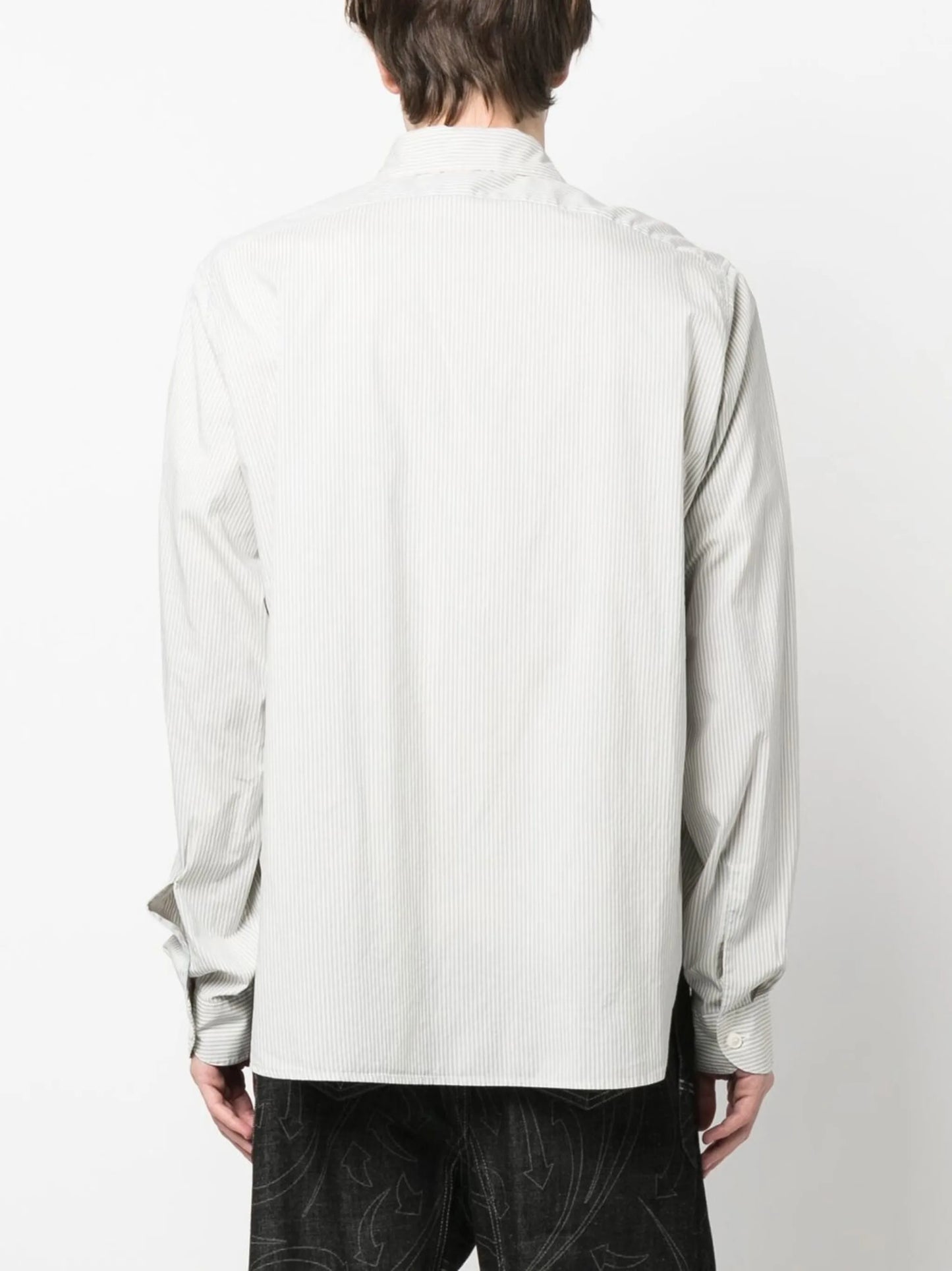 striped long-sleeve shirt