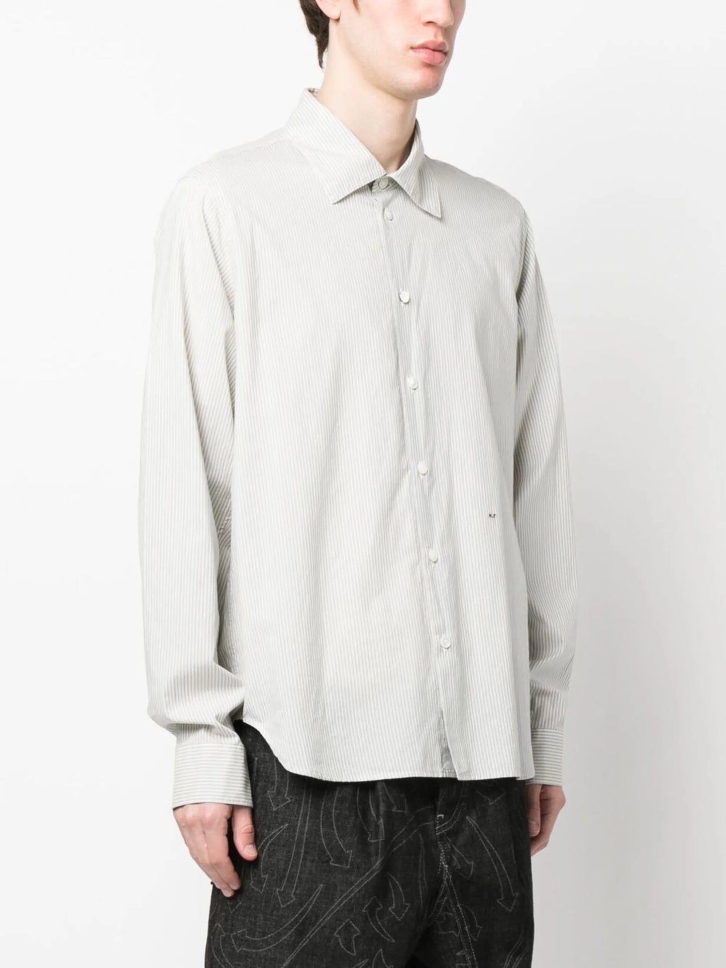 striped long-sleeve shirt