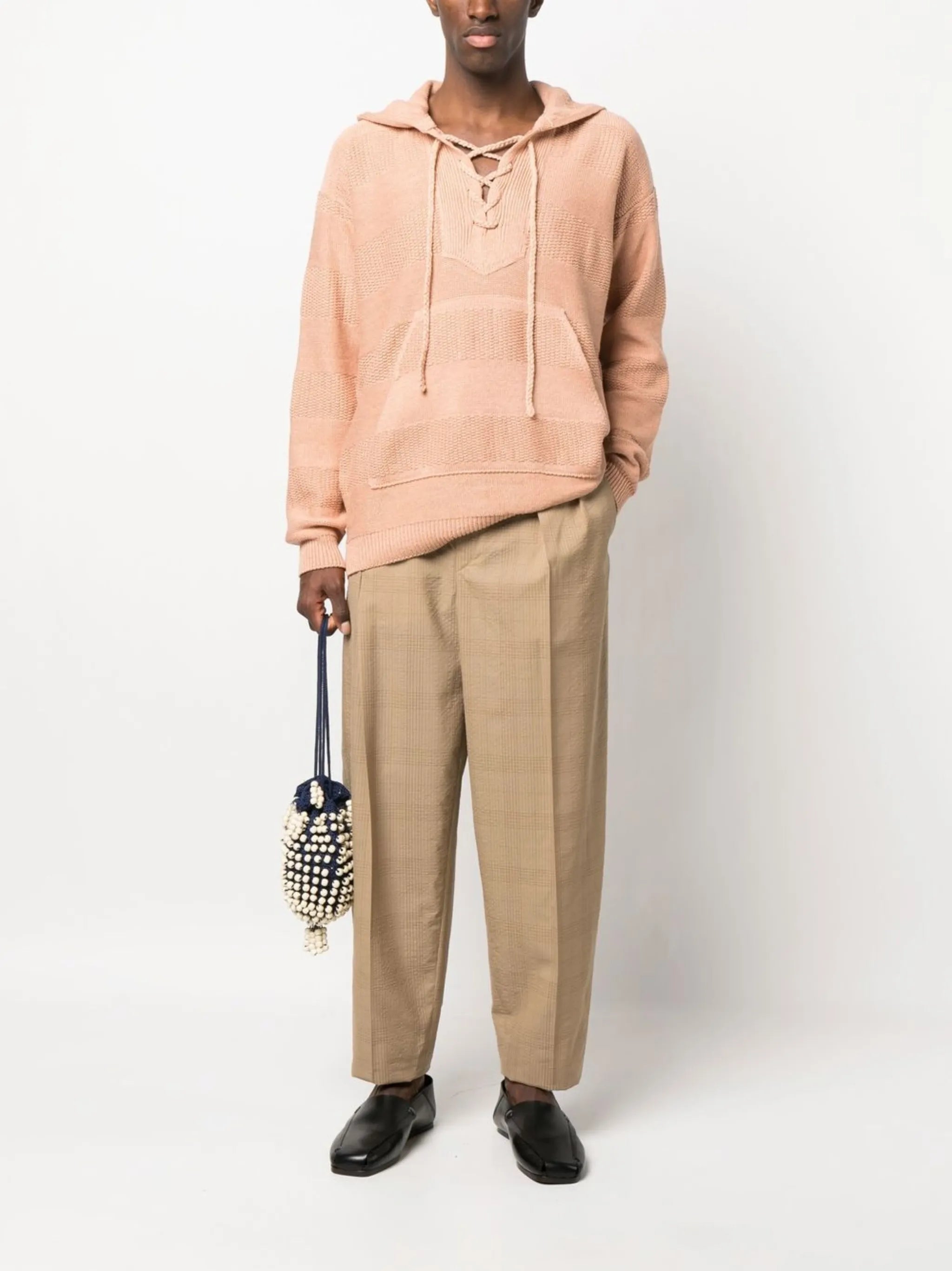 knitted hoodie sweater