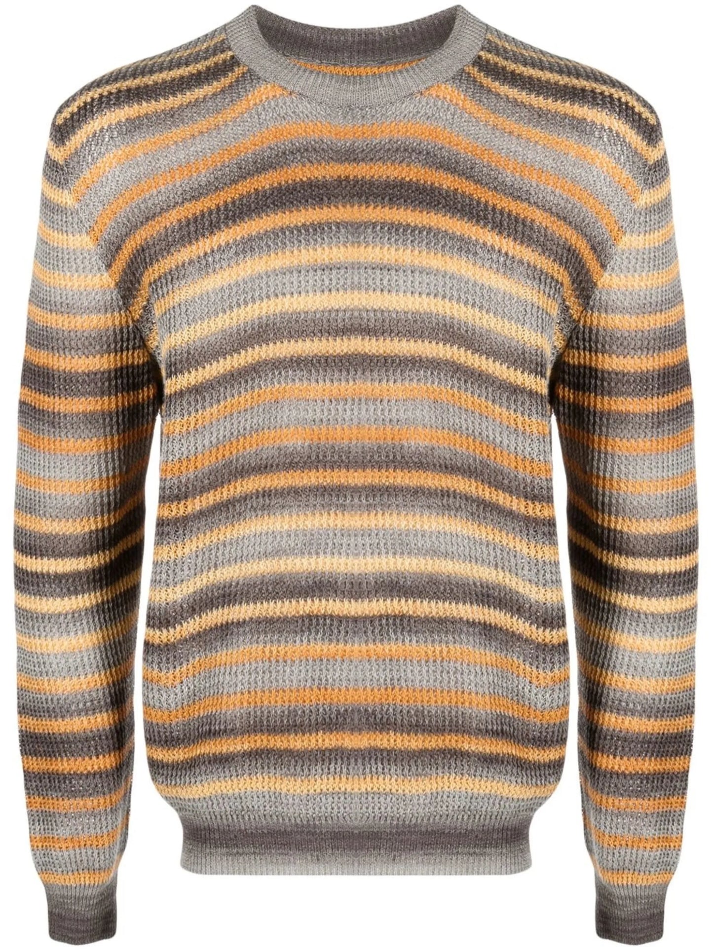 striped crew neck sweater