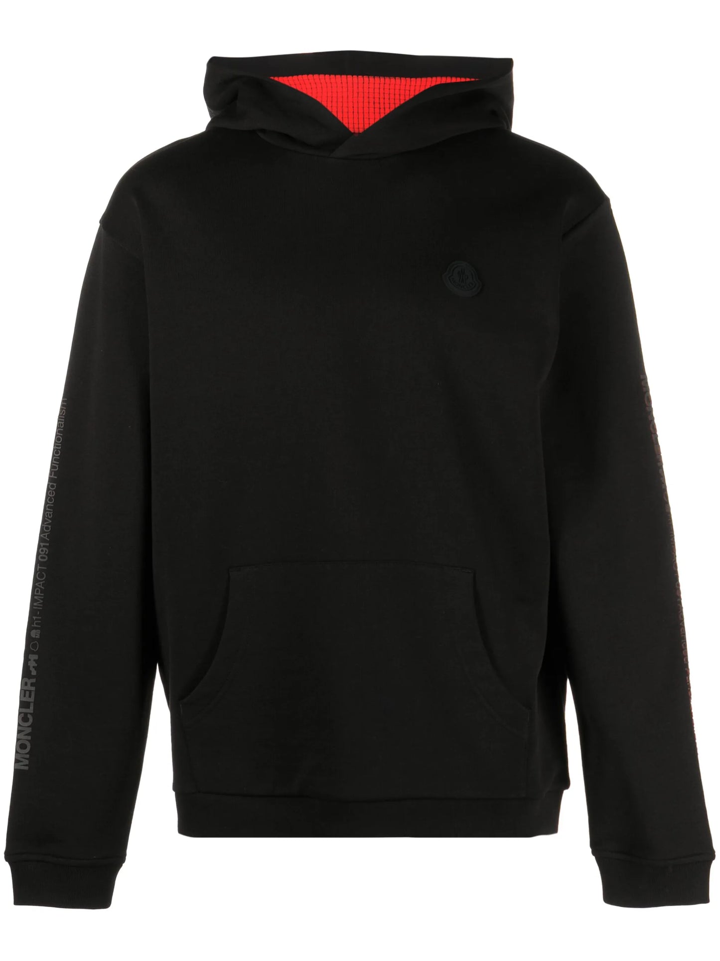 logo-print sleeve hoodie