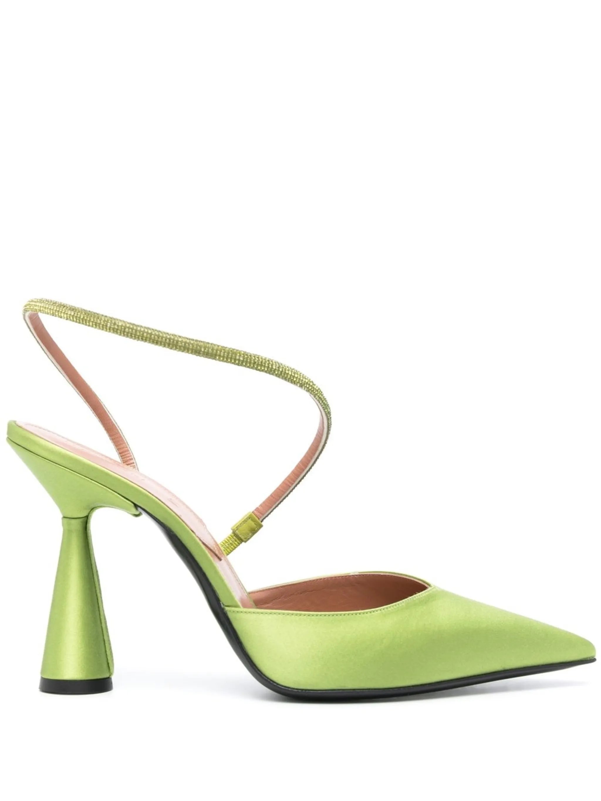 Saturn 100mm satin pumps