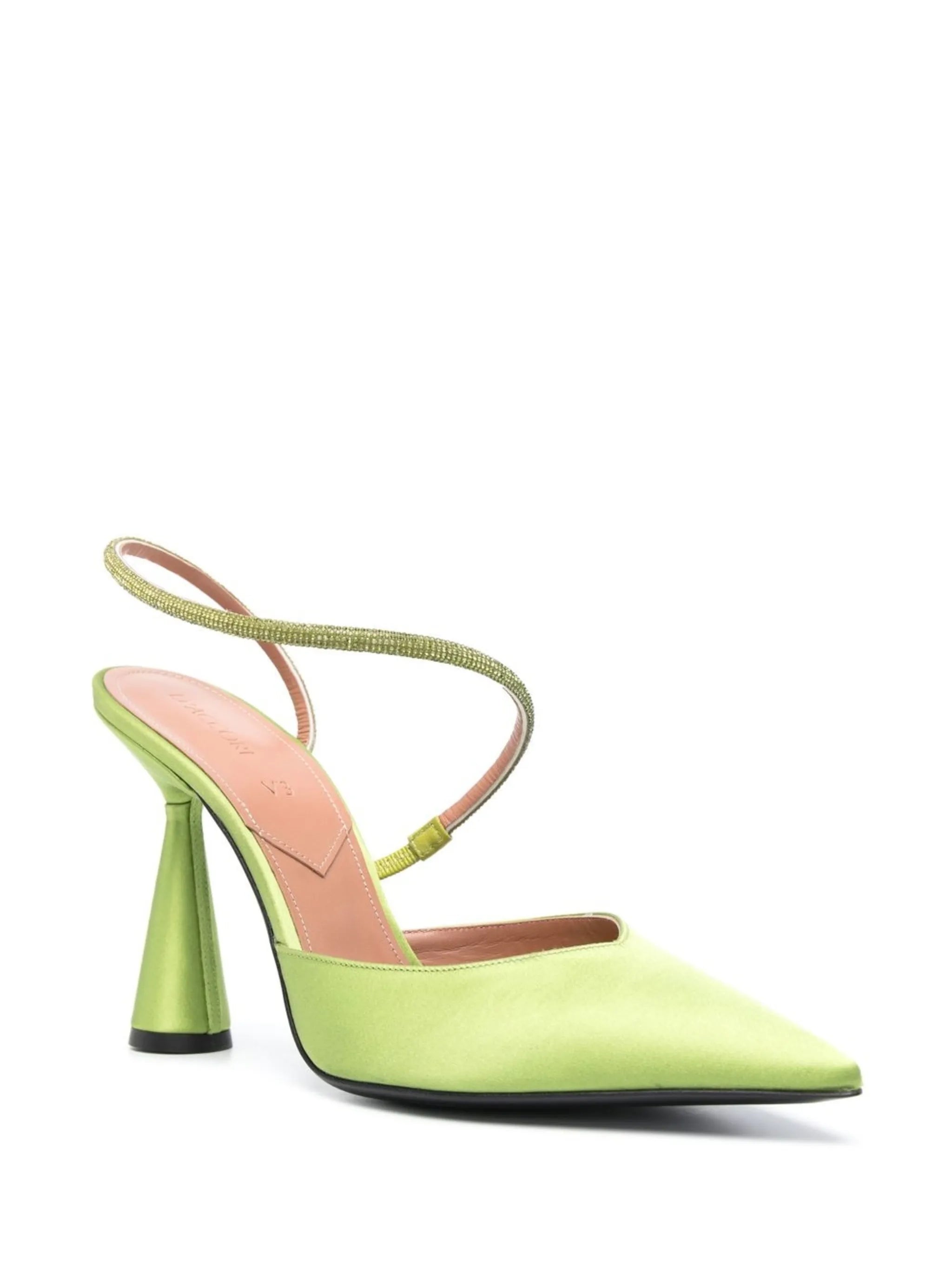 Saturn 100mm satin pumps