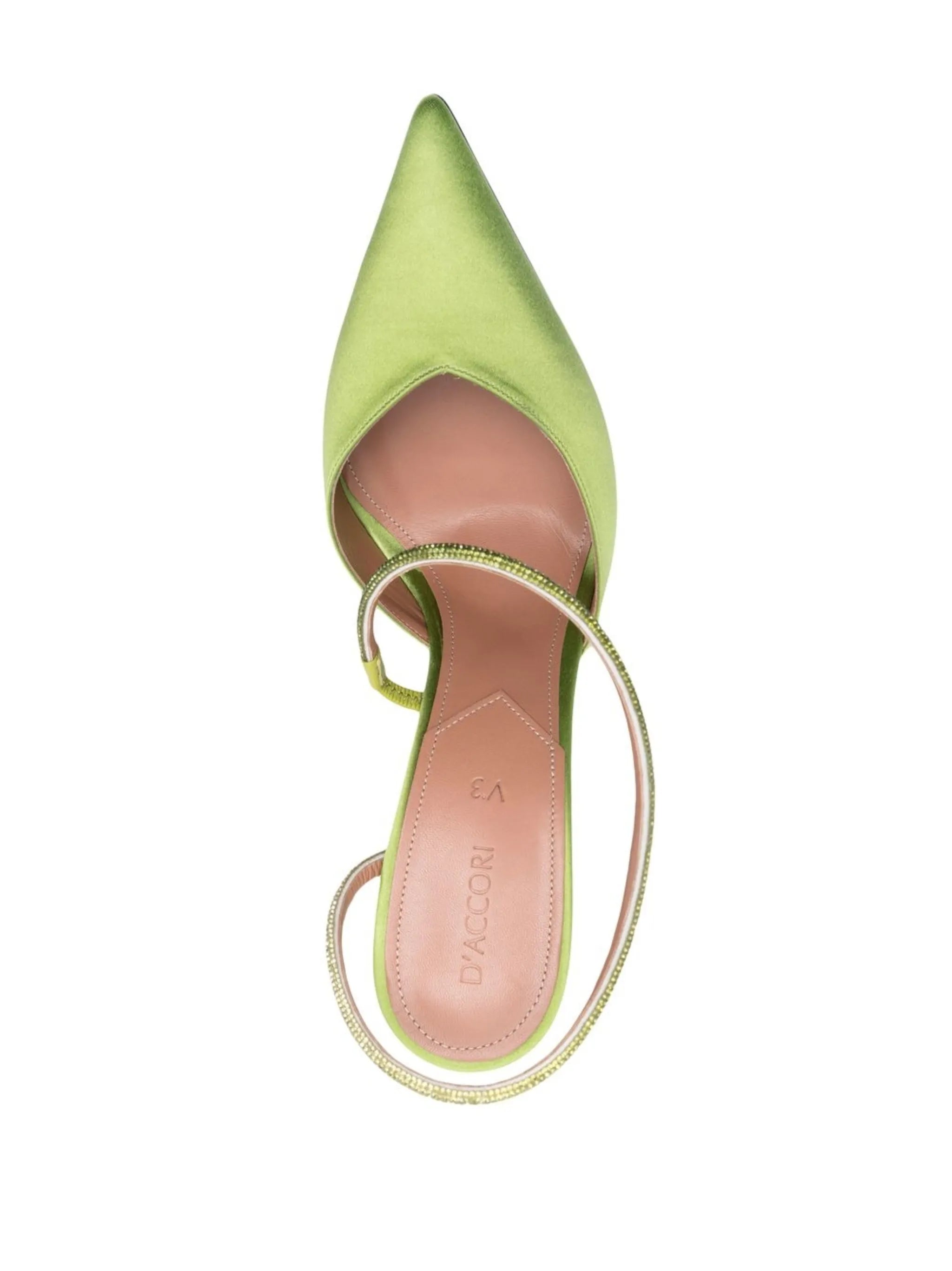 Saturn 100mm satin pumps