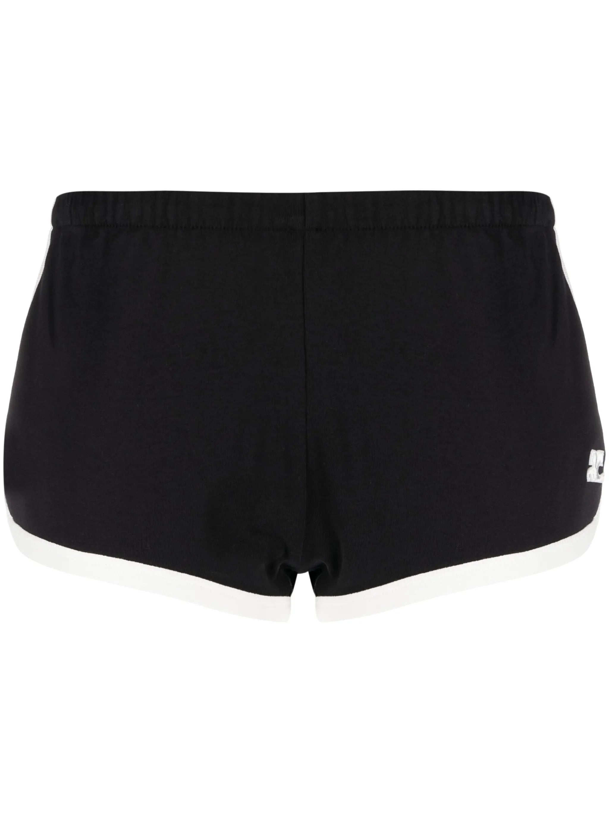 contrasting-trim logo shorts