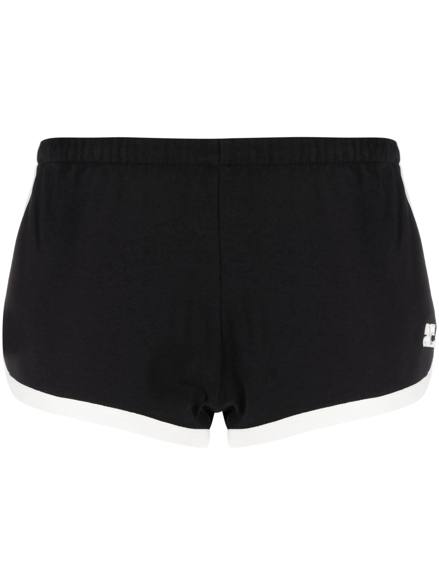 contrasting-trim logo shorts