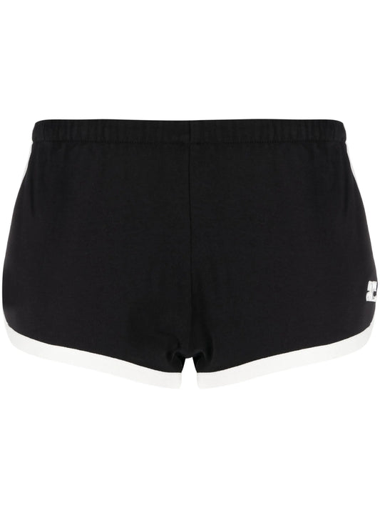 contrasting-trim logo shorts