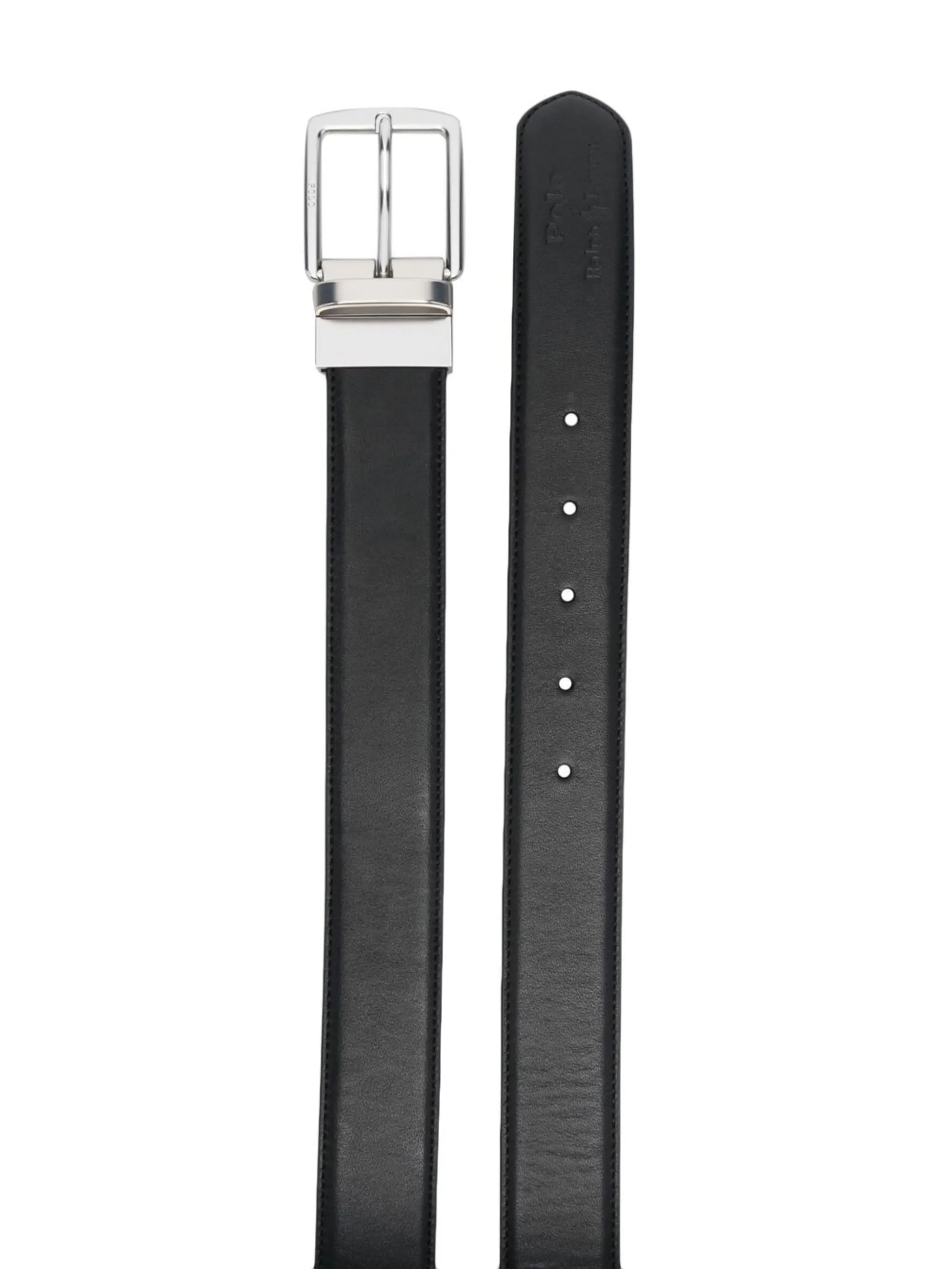logo-stamp cardholder and belt set