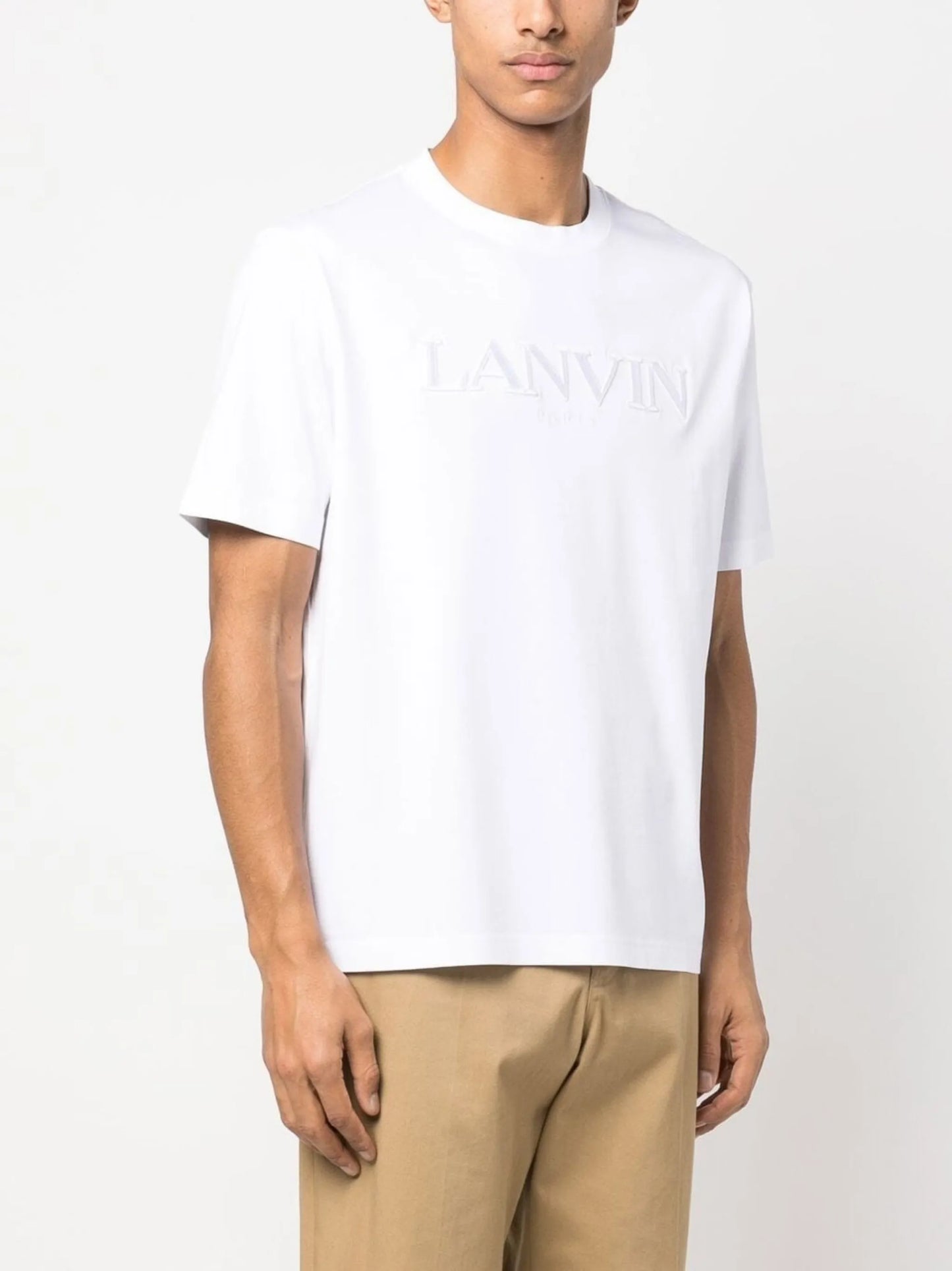 logo-embroidered crew-neck cotton T-shirt