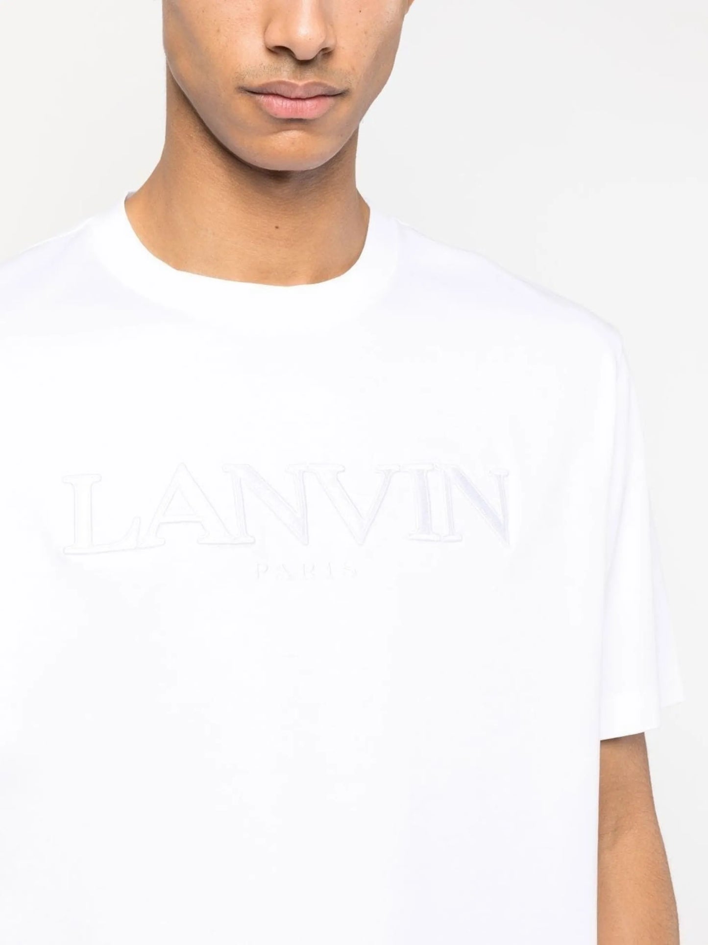 logo-embroidered crew-neck cotton T-shirt