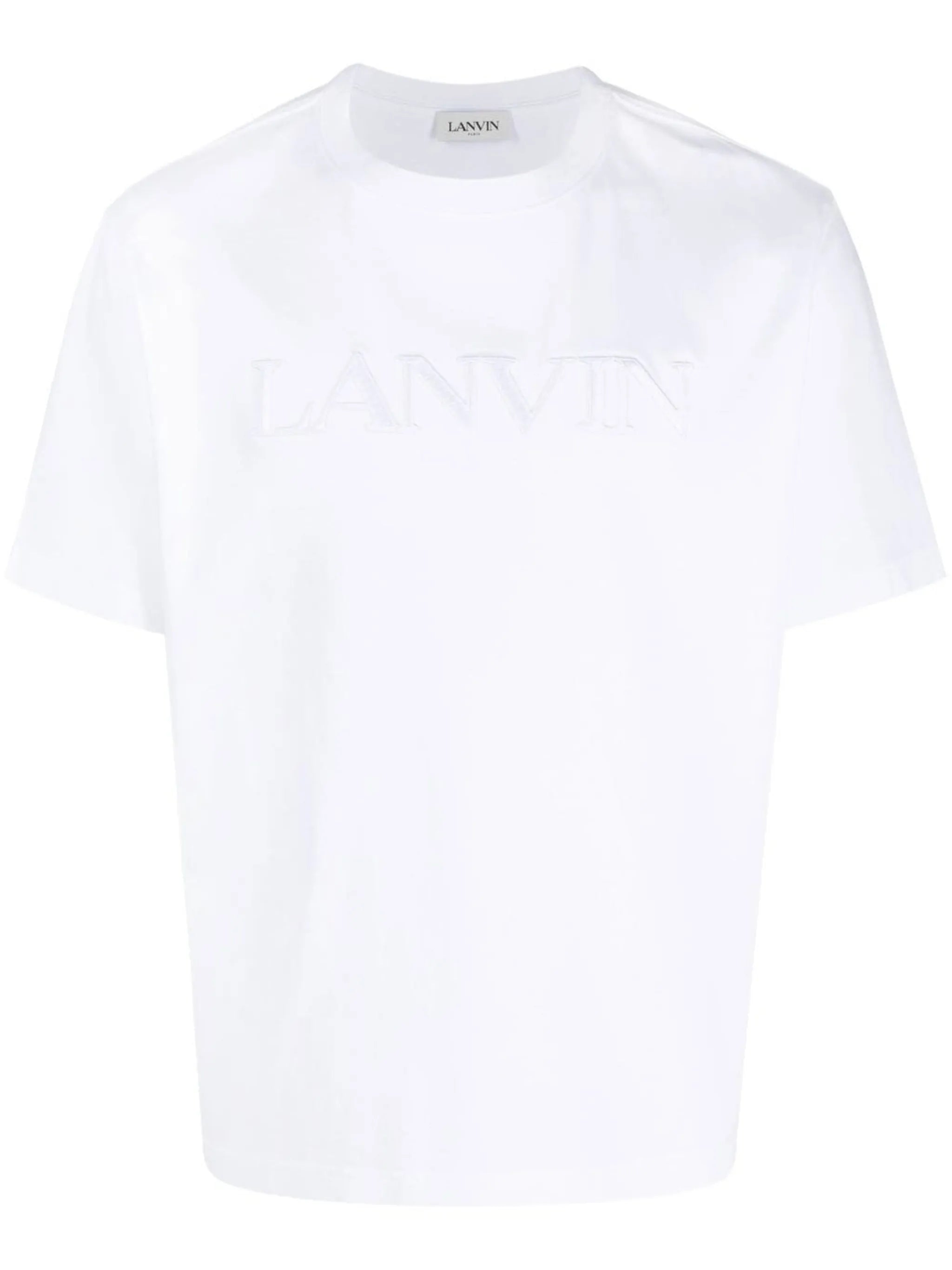 logo-embroidered crew-neck cotton T-shirt