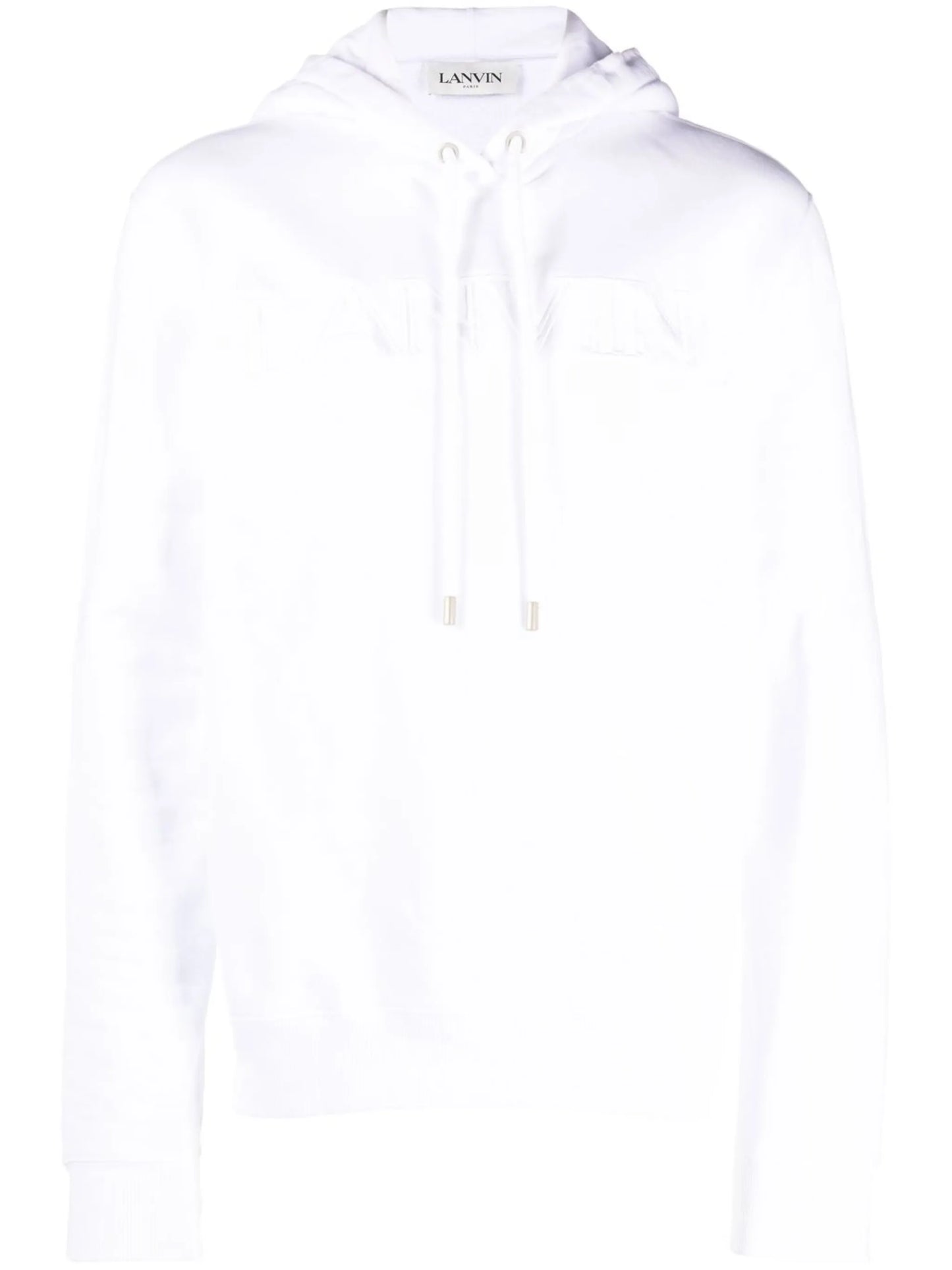 logo-embroidered cotton hoodie