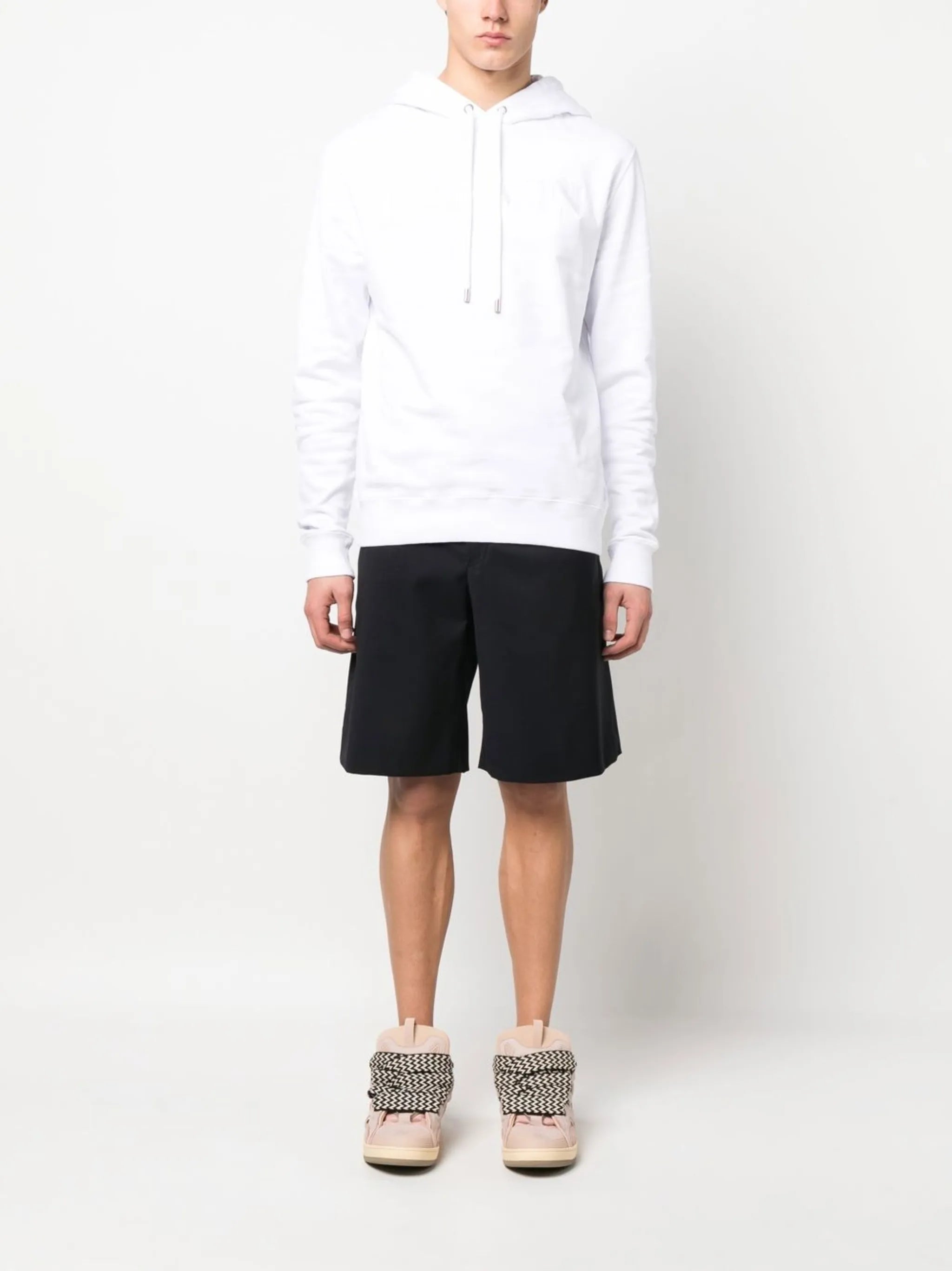 tailored knee-length shorts