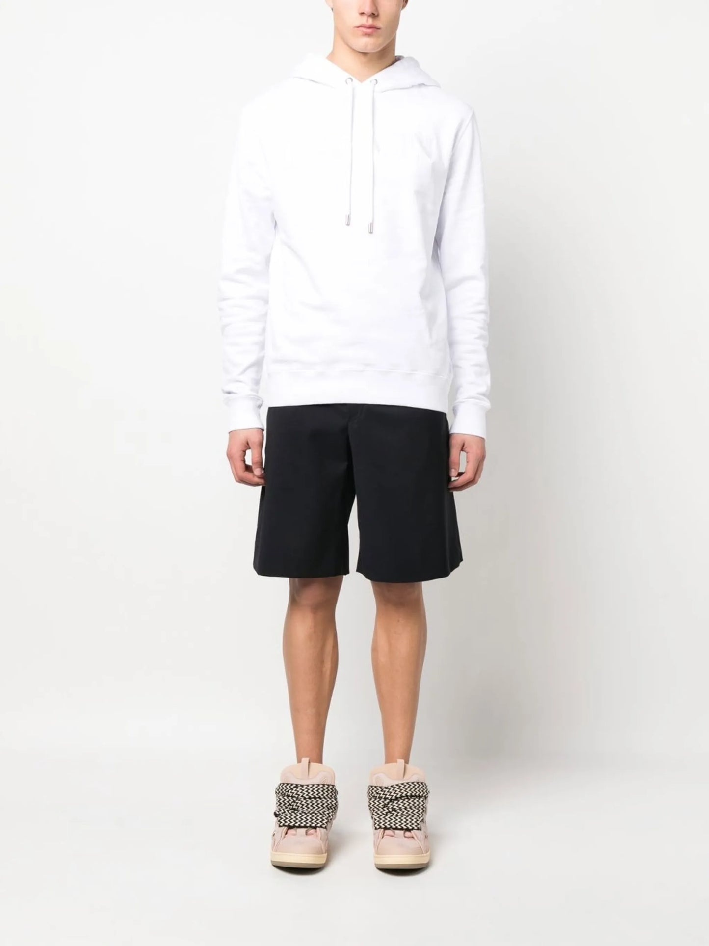 tailored knee-length shorts