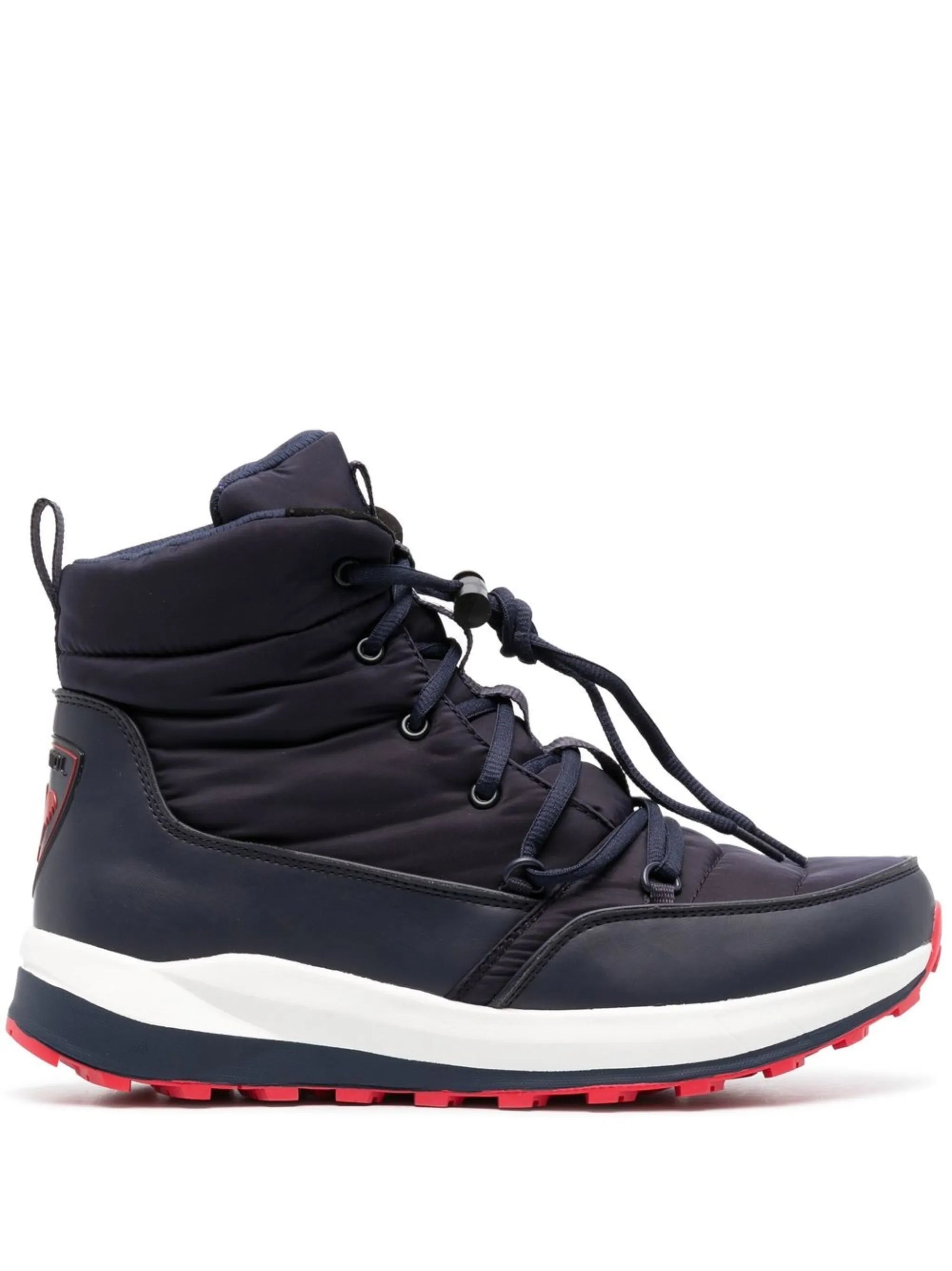 logo-patch padded boots