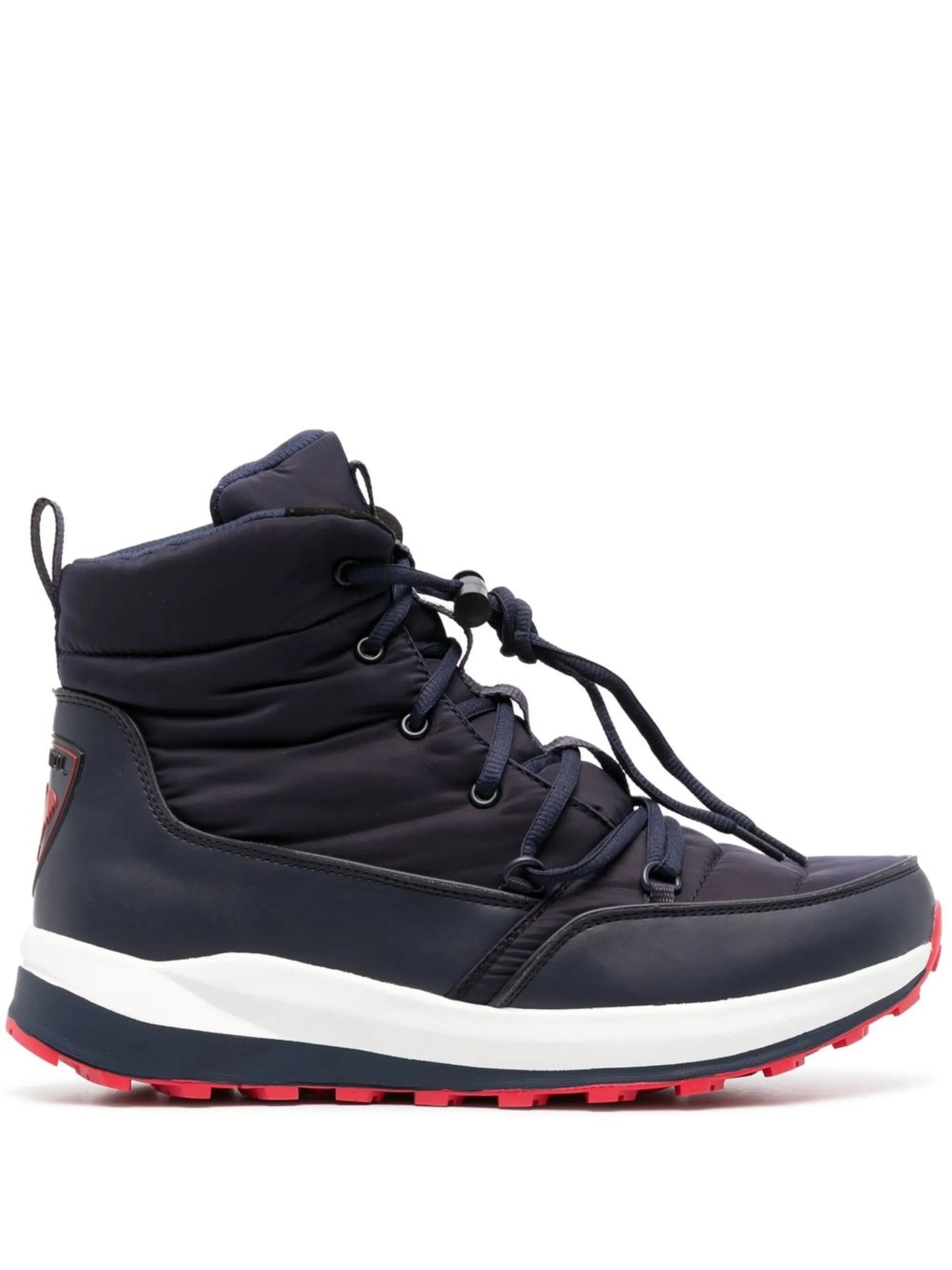 logo-patch padded boots