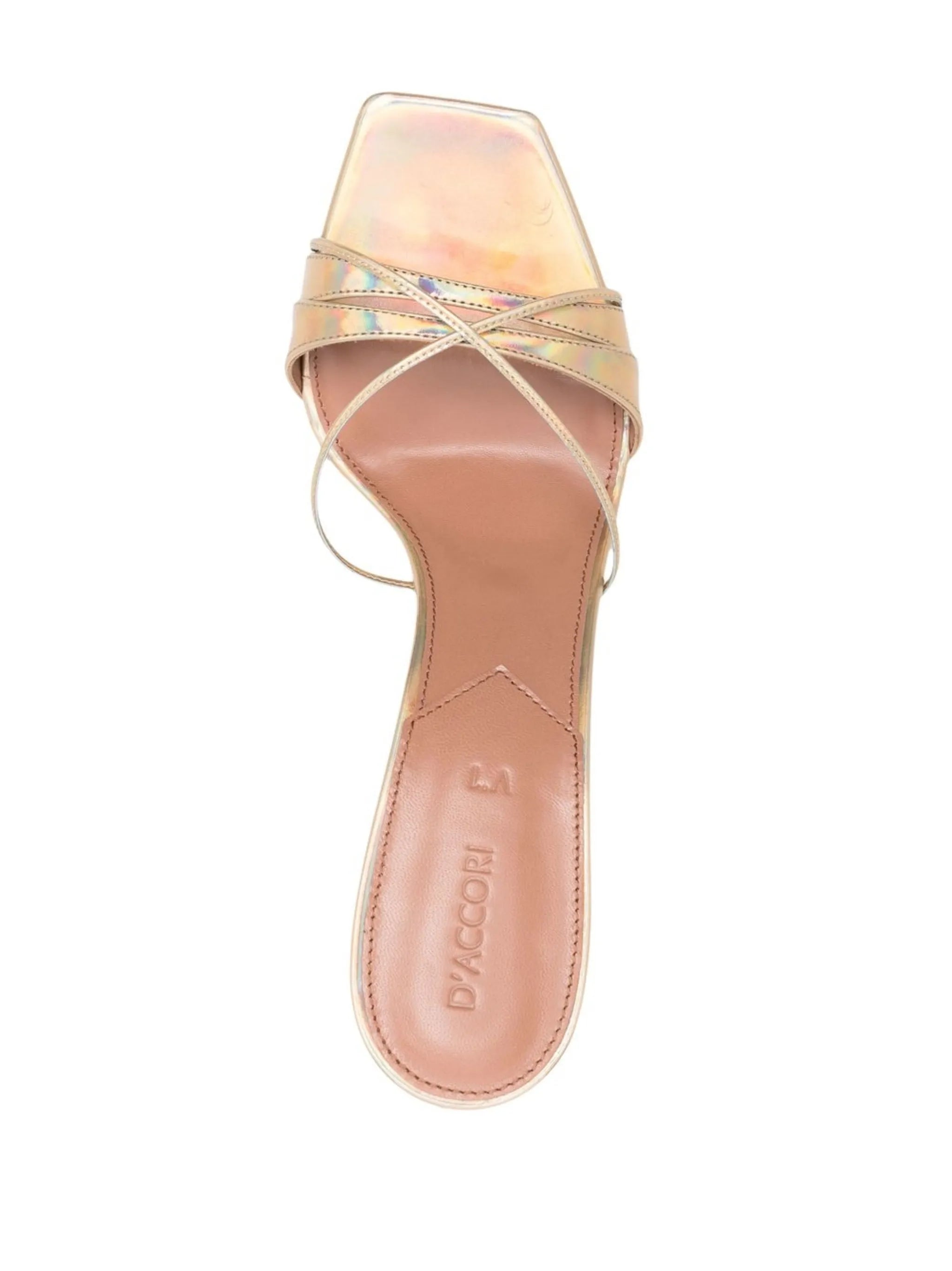 100mm Lust metallic-effect sandals