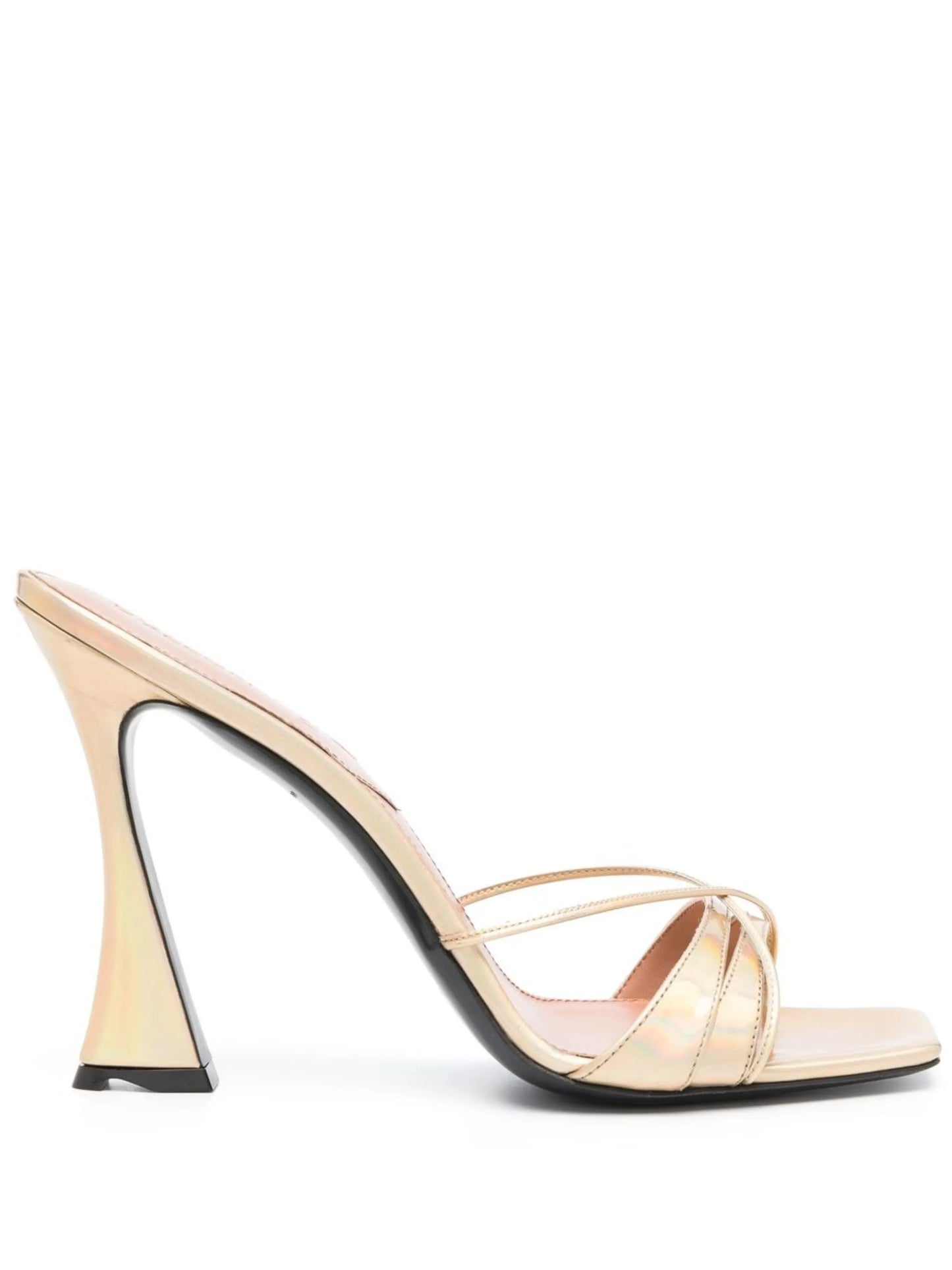 100mm Lust metallic-effect sandals