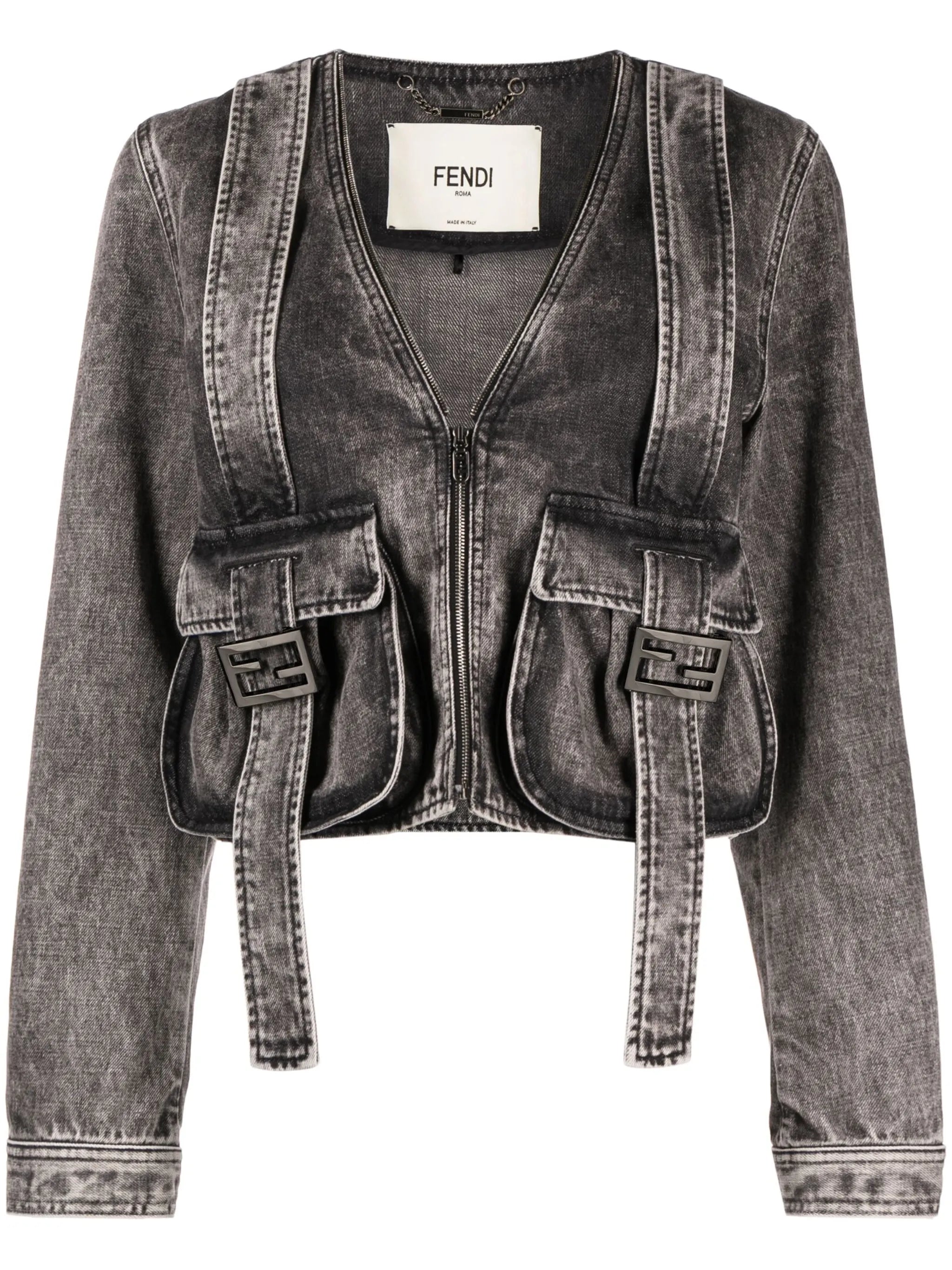 cropped denim jacket