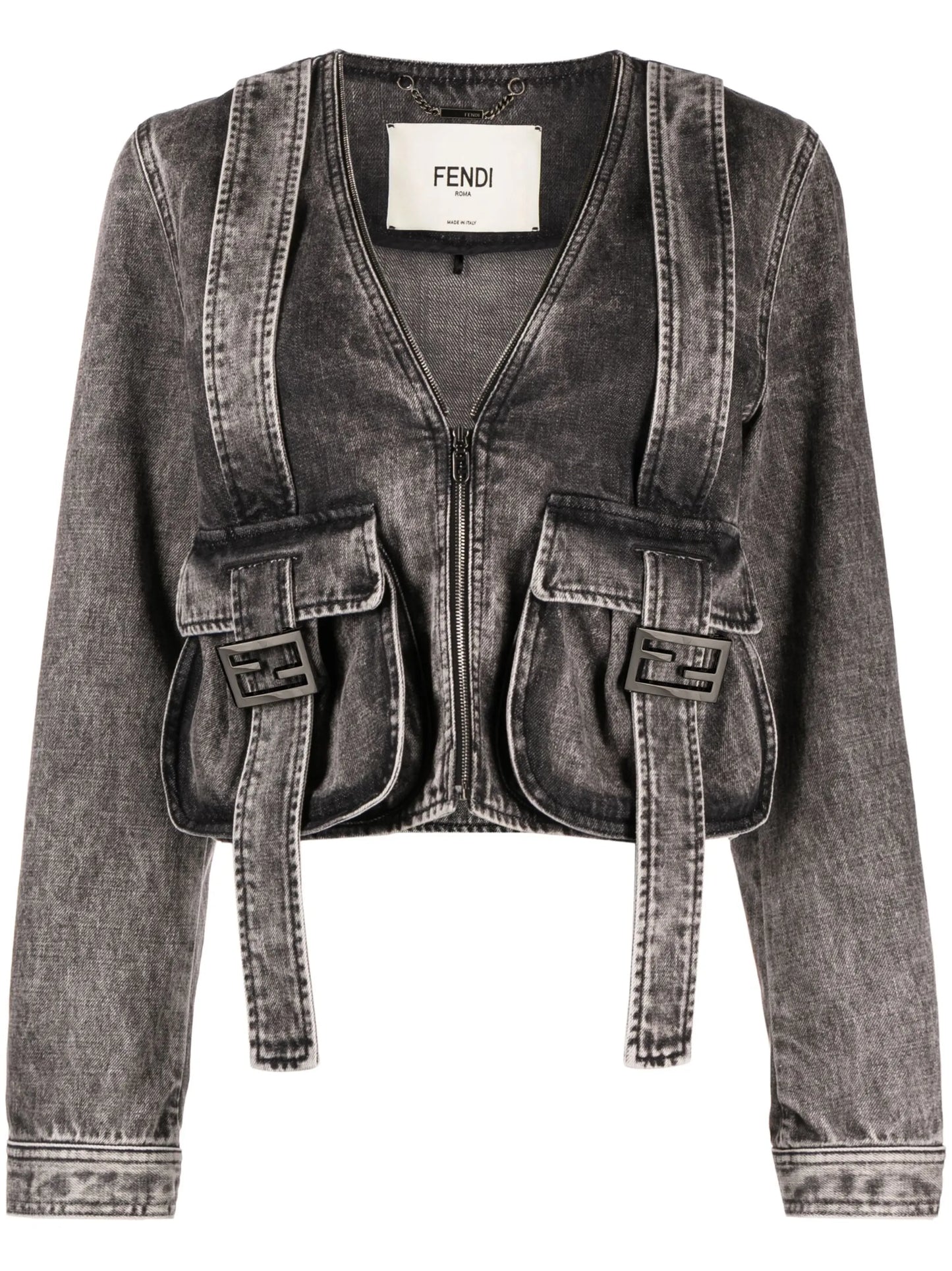 cropped denim jacket