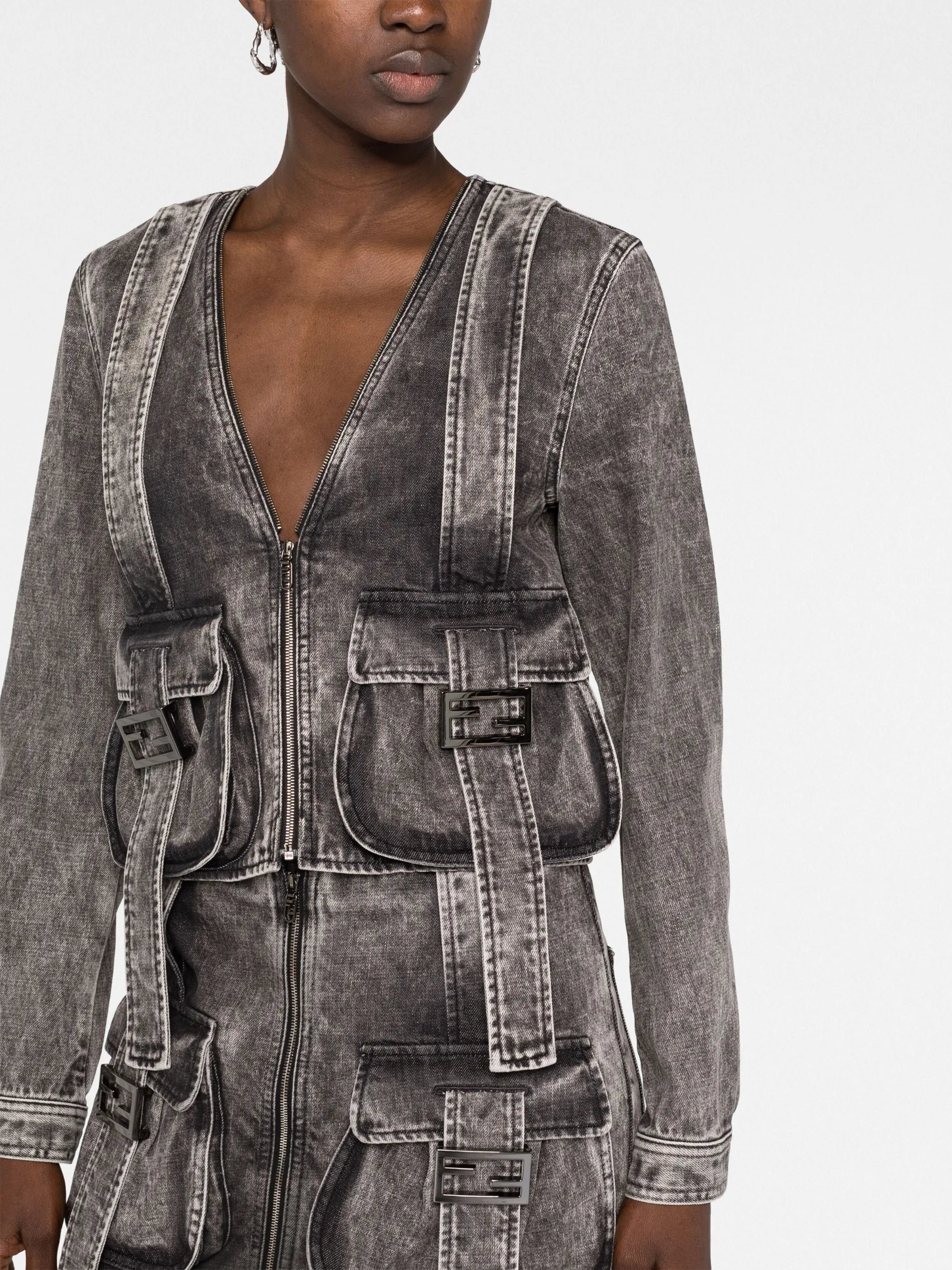 cropped denim jacket