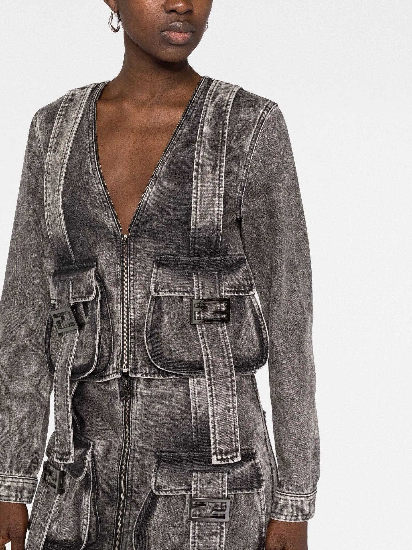 cropped denim jacket